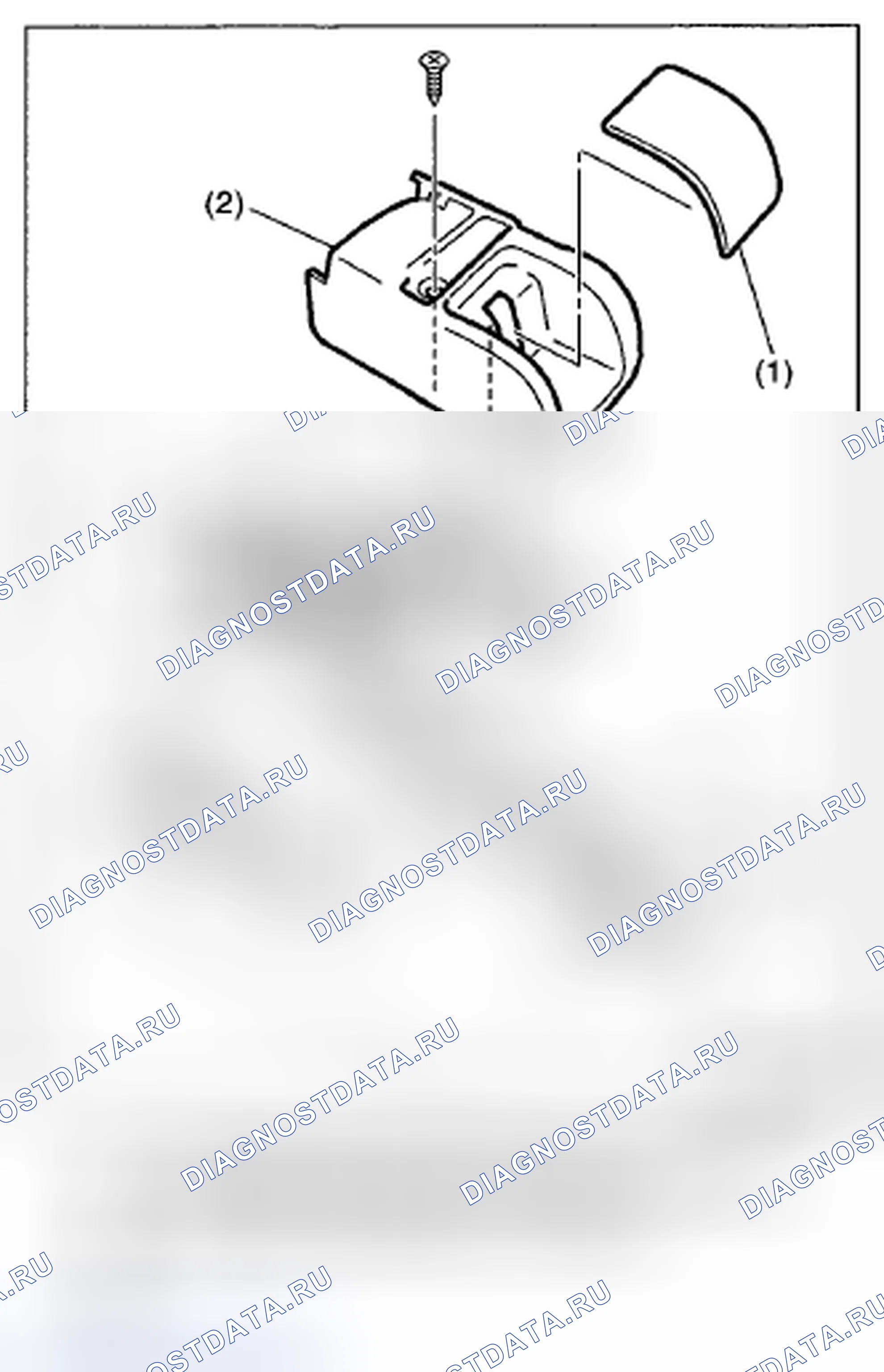 Рис. 17: ОТКРЫВАТЕЛЬ КРЫШКИ ЗАСЛОНКИ ТОПЛИВОЗАПРАВЩИКА. Subaru Tribeca WX рестайлинг