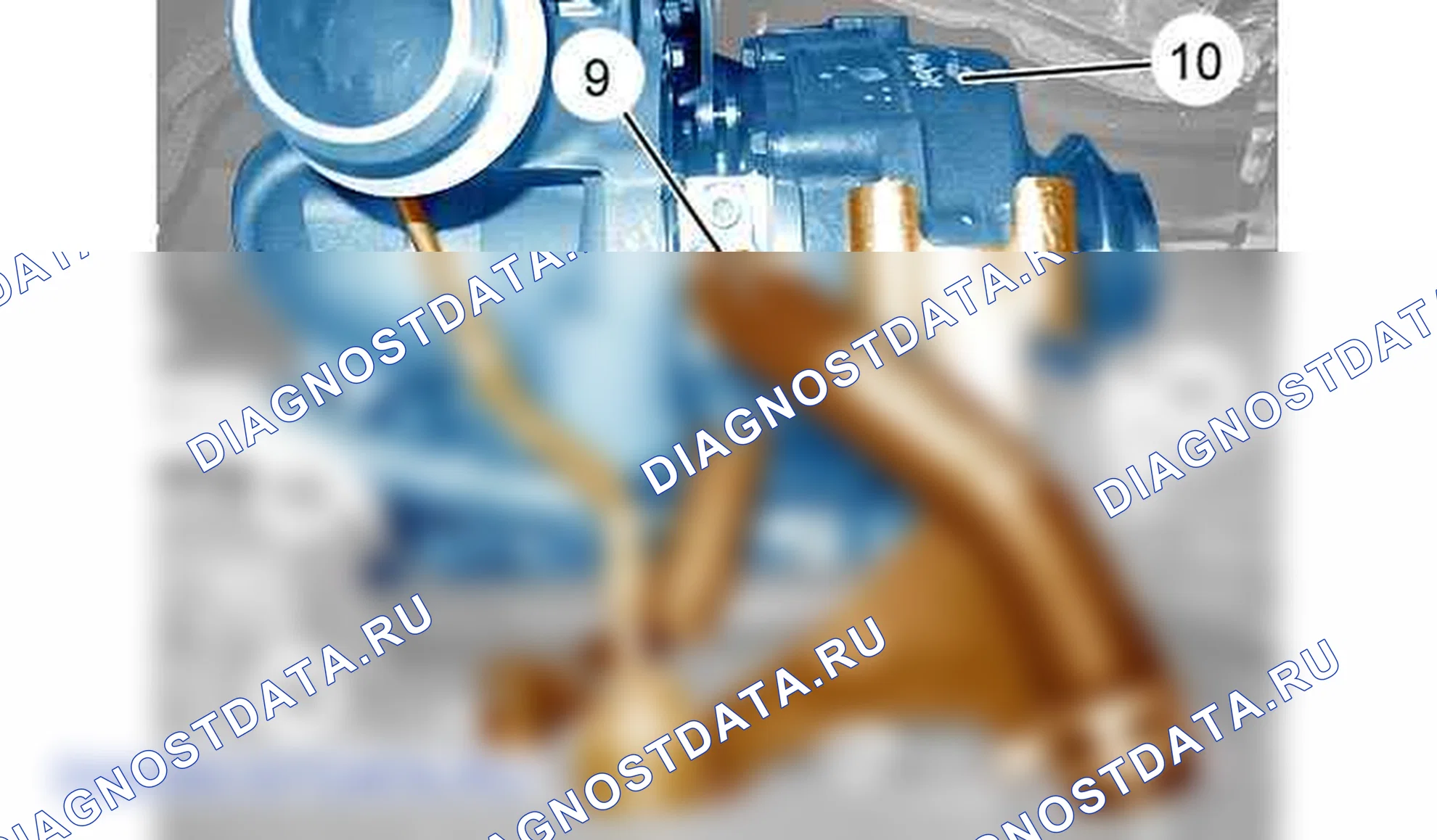 Снятие - Установка: Турбокомпрессор — b1hg2g0d. Citroen C5 II