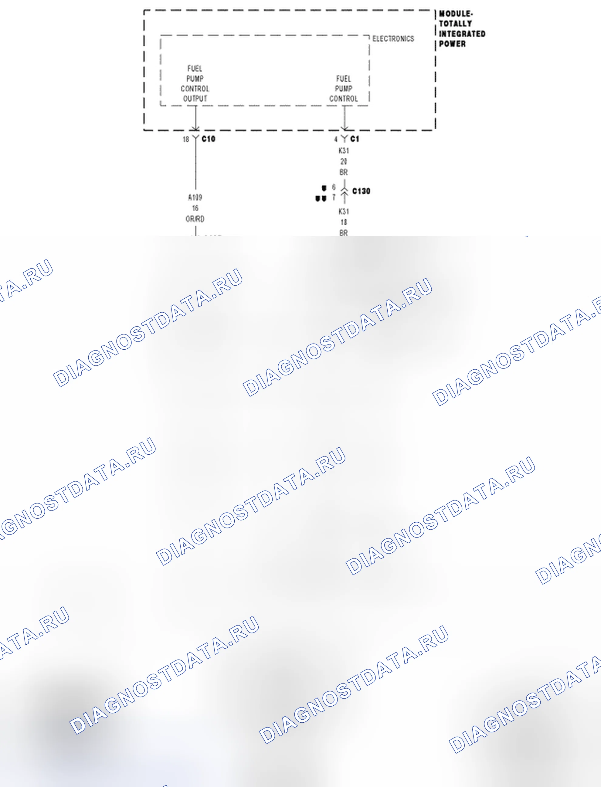 Рис. 1022: Принципиальная схема. Dodge Cab & Chassis R3500 HD transition