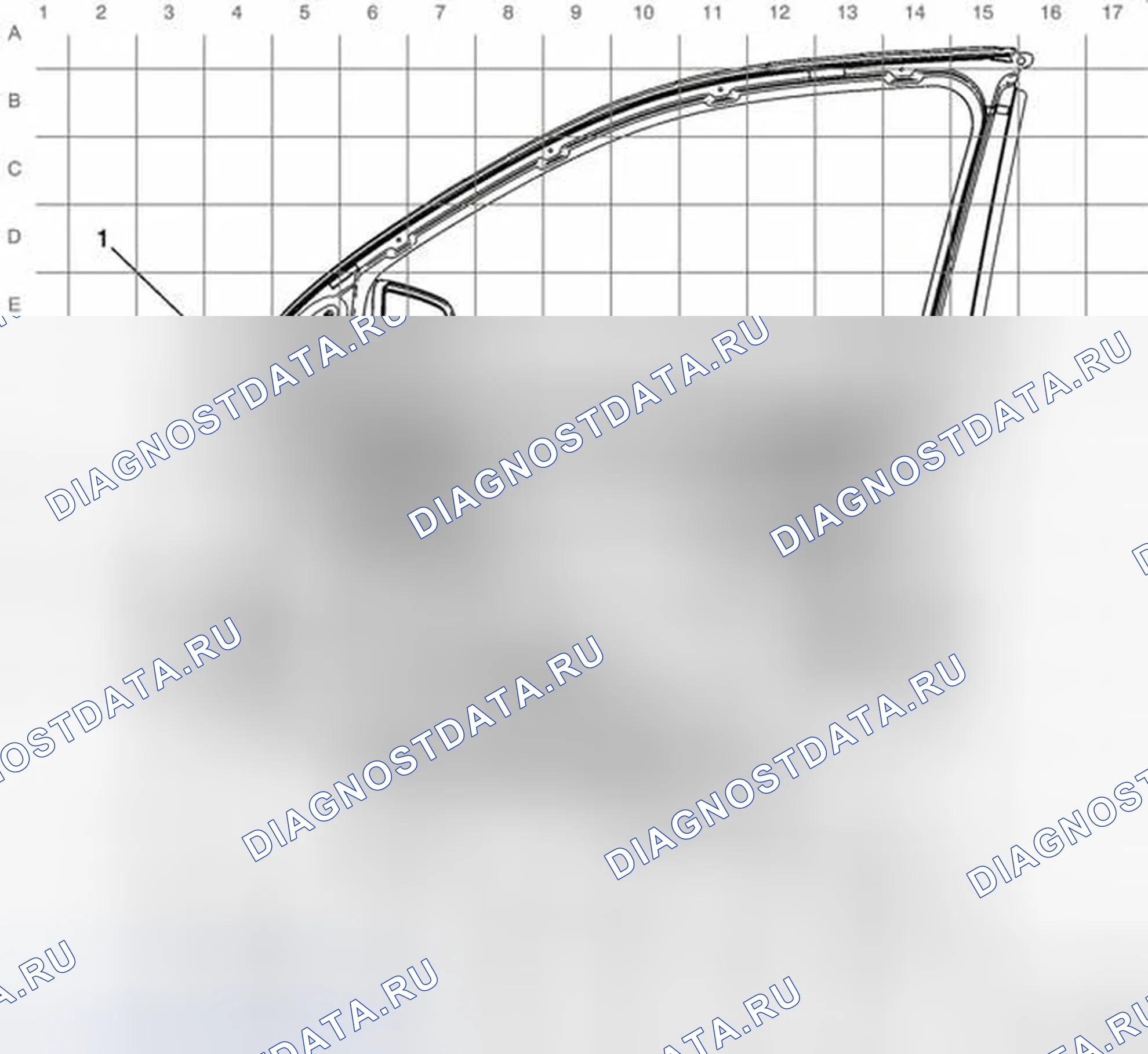 Рис. 10: Прокладка подвесной системы пассажирской двери. Chevrolet Equinox II