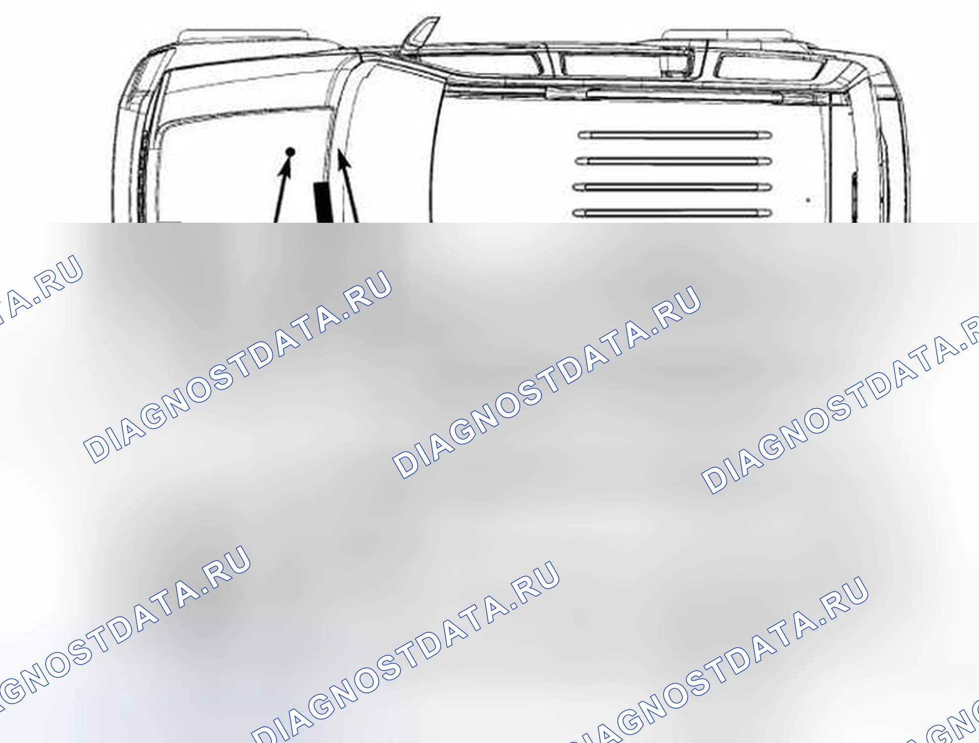 Рис. 3: ПЕРЕДНЯЯ ЧАСТЬ. Jeep Liberty II