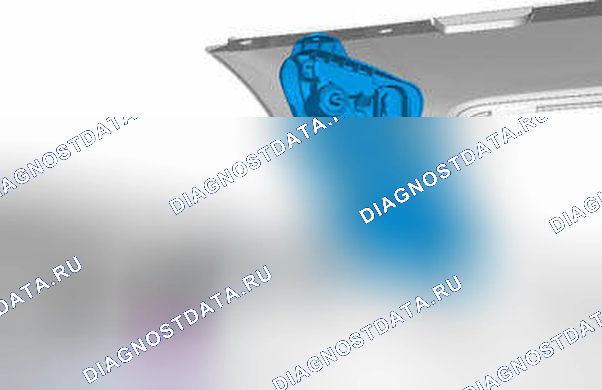 Рис. 419: Передняя стояночная подсветка и разъем. Volvo V70 II рестайлинг