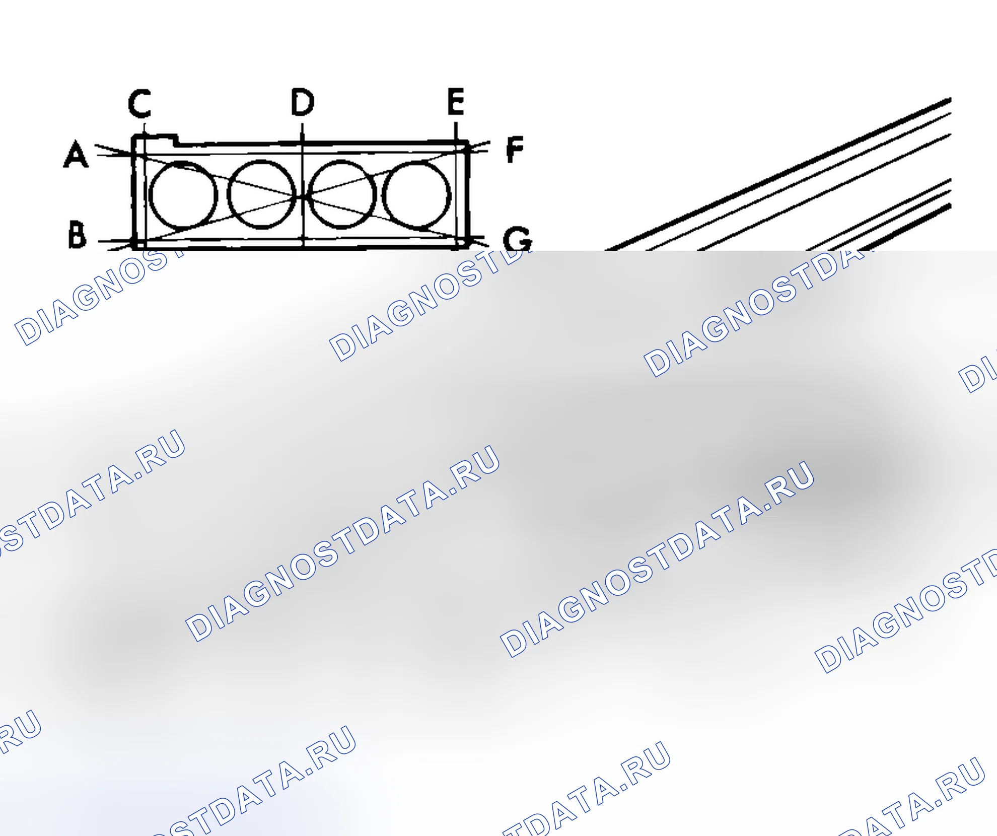 Рис. 504: БЛОК ЦИЛИНДРОВ. Mitsubishi Lancer IX рестайлинг