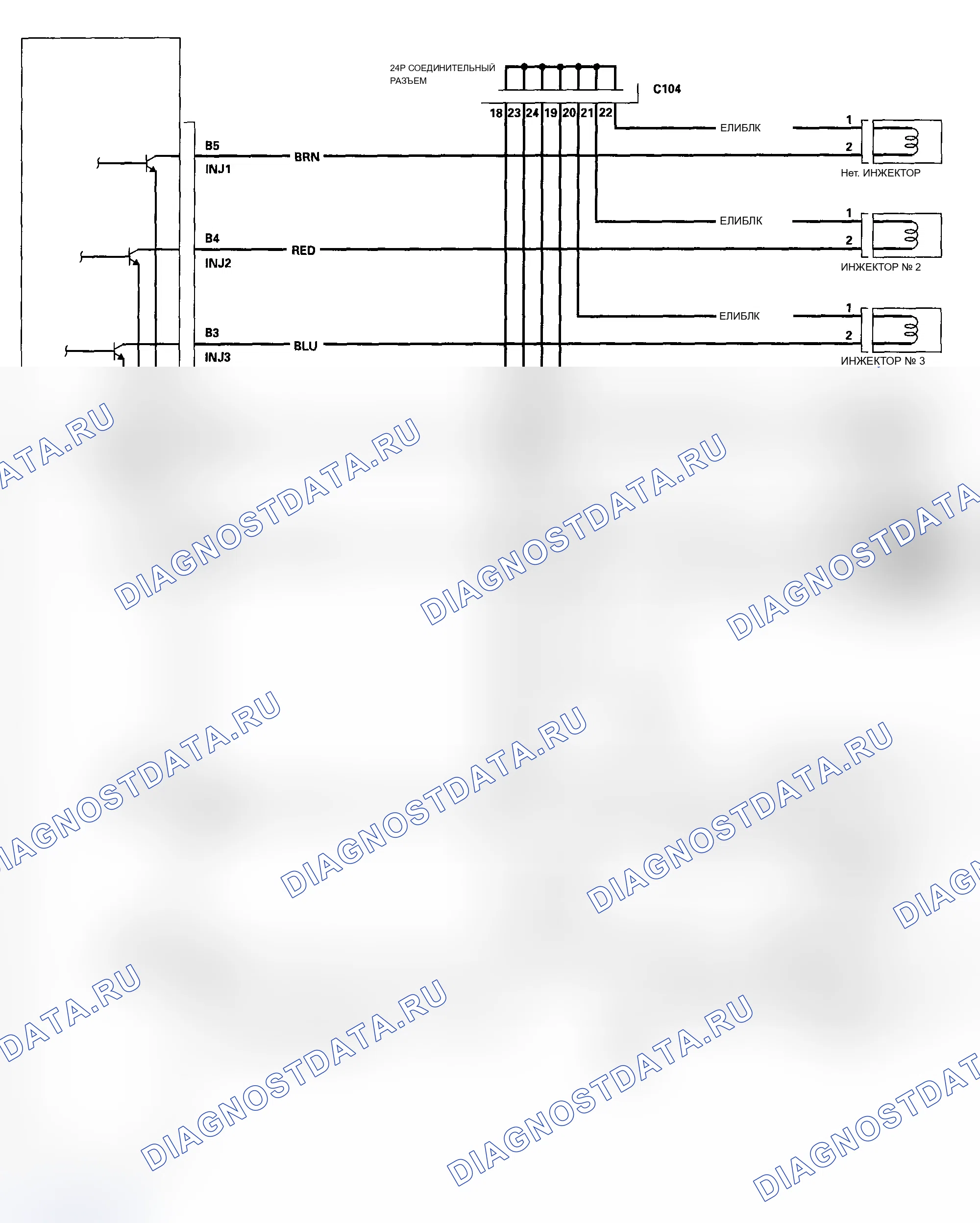 Рис. 101: Модели Diagram-2005-2006 цепей блок управления двигателем/блок управления силовым агрегатом (PCM) (блок управления силовым агрегатом). Acura RSX I