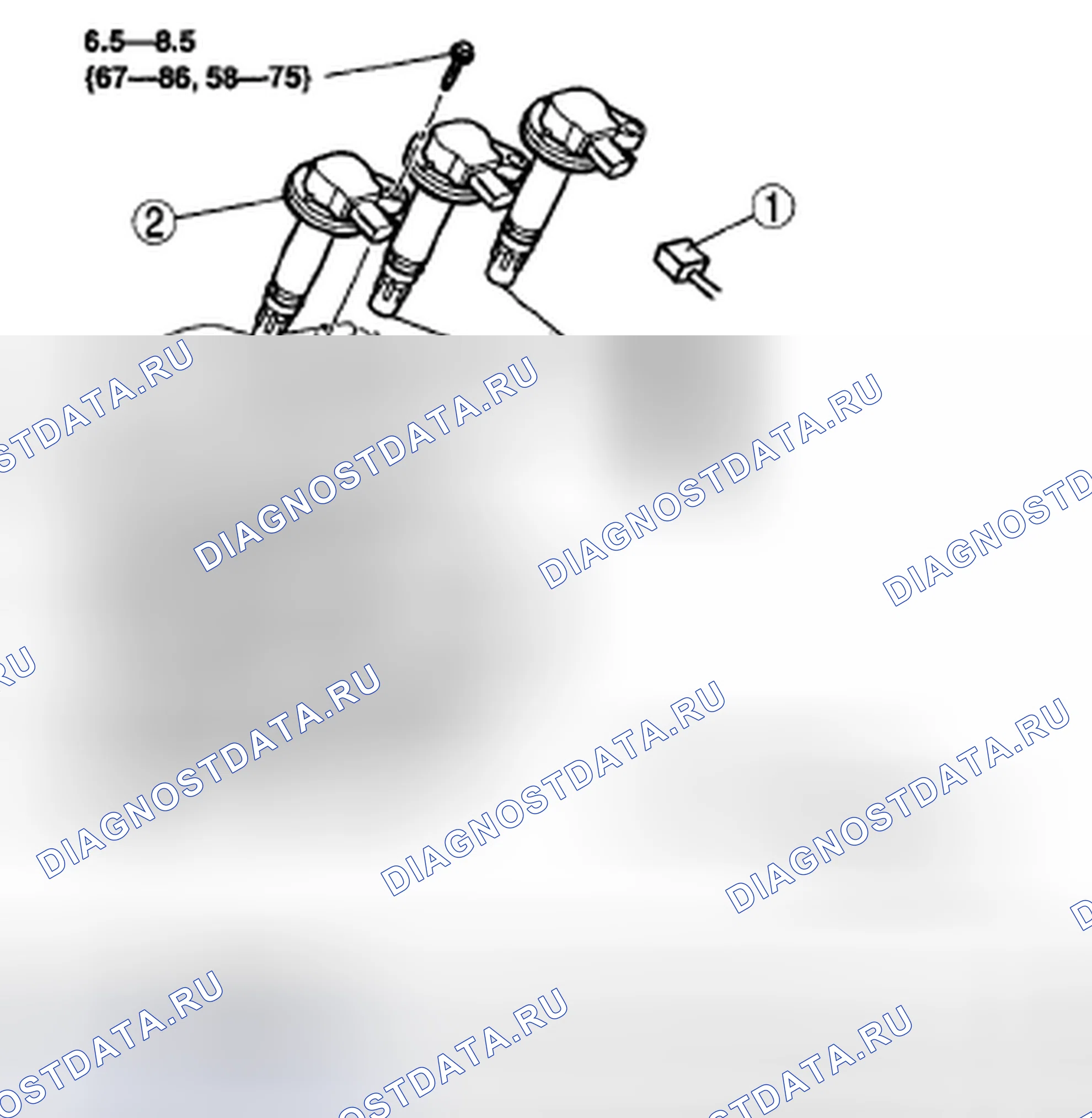 Рис. 2: ДЕМОНТАЖ / МОНТАЖ КАТУШКИ ЗАЖИГАНИЯ [Mzi-3.7]. Mazda CX-9 I