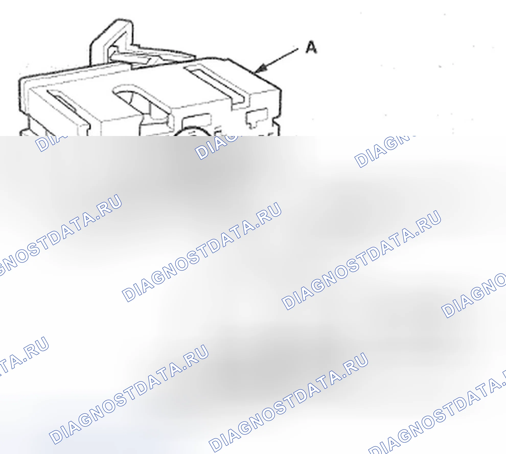 Рис. 544: Разъемы блока SRS. Honda Crosstour I