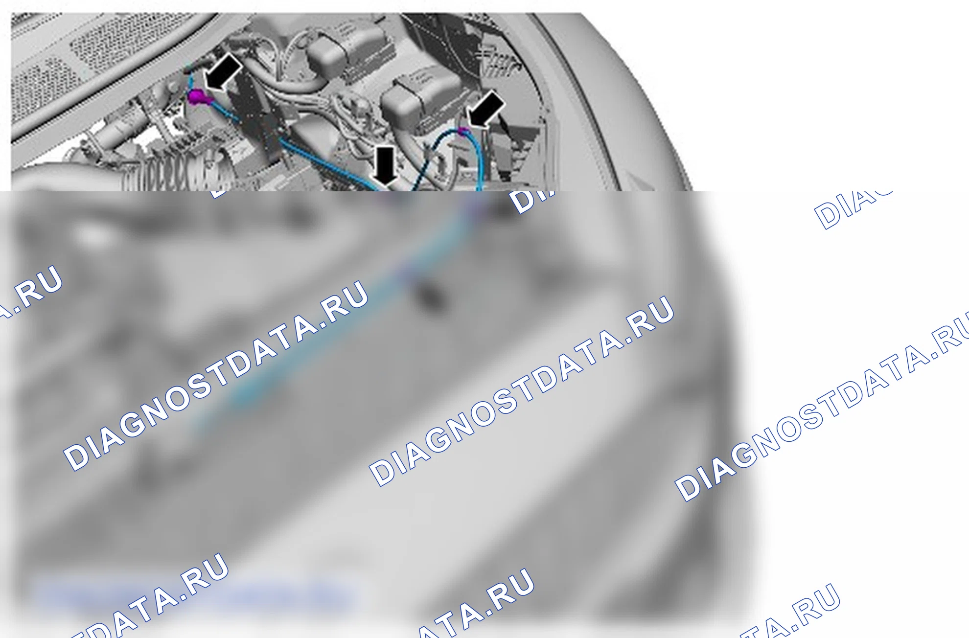 Как снять и установить трос привода механизма отпирания замка капота. Ford Galaxy III
