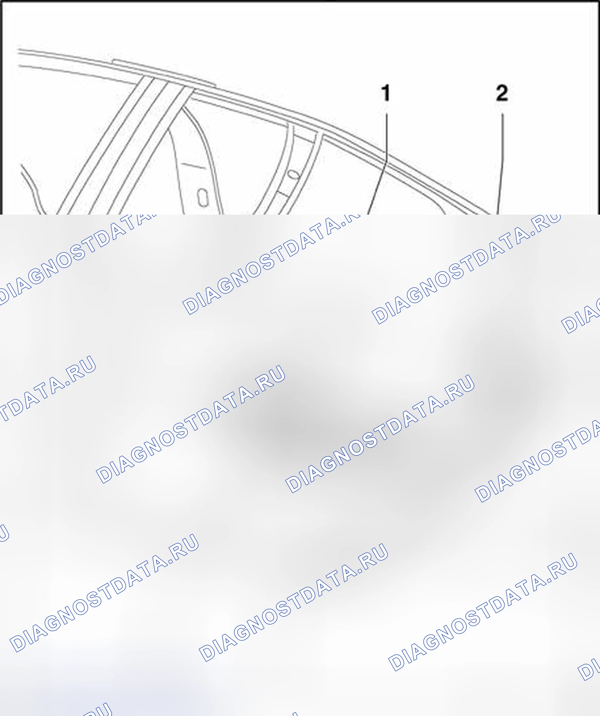 Рис. 77: Корпус, центр. Volkswagen Passat B5