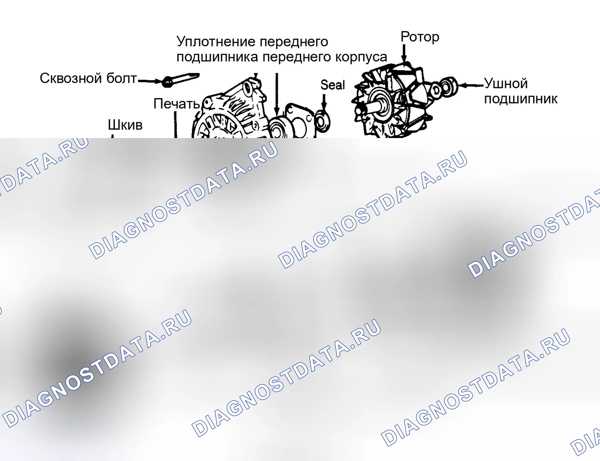 Рис. 3: КАПИТАЛЬНЫЙ РЕМОНТ системы зарядки электрооборудования. Hyundai Excel II