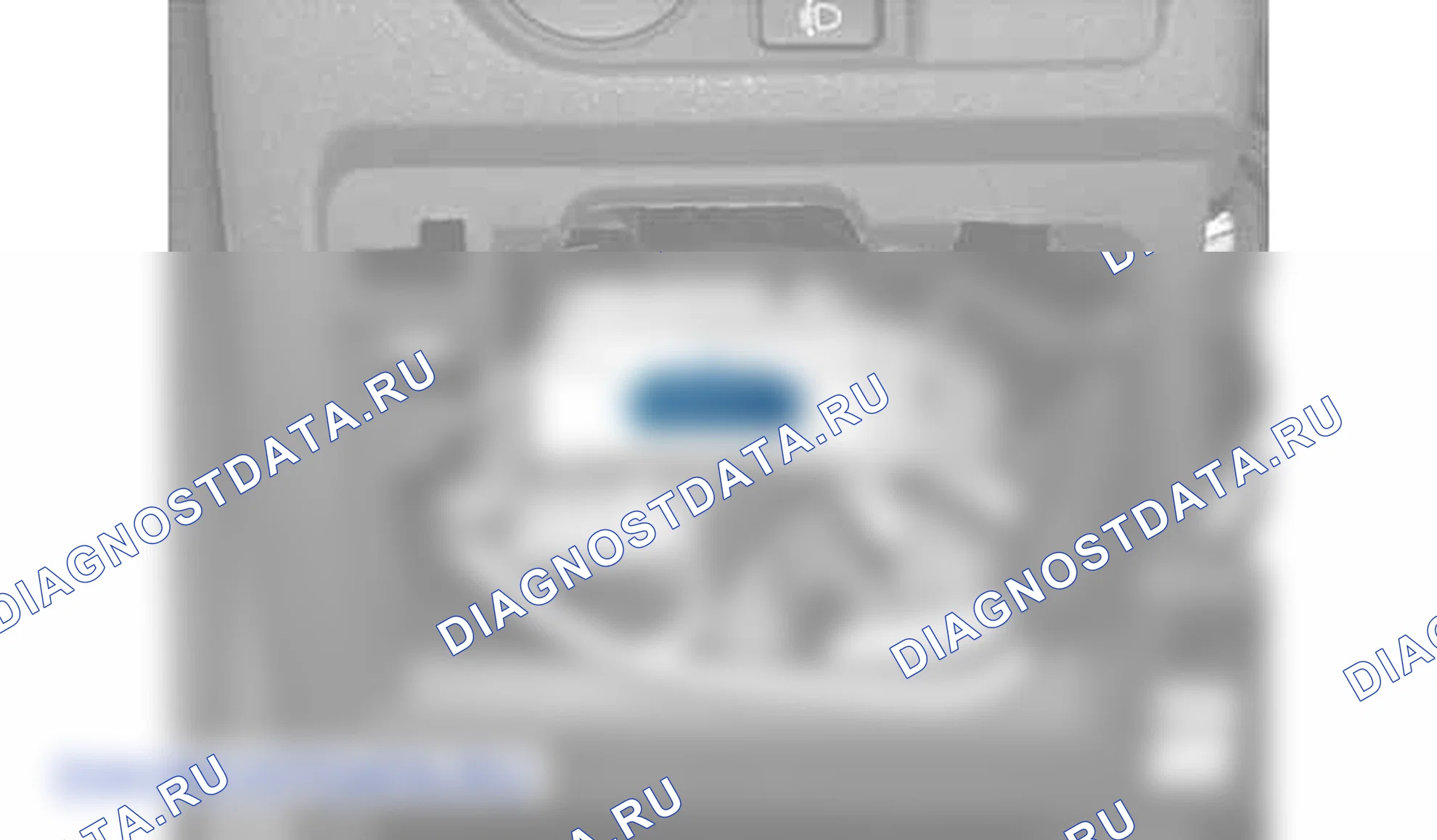 Представление: диагностический разъем - автомобиль CITROËN — d2am00cd. Citroen C5 I