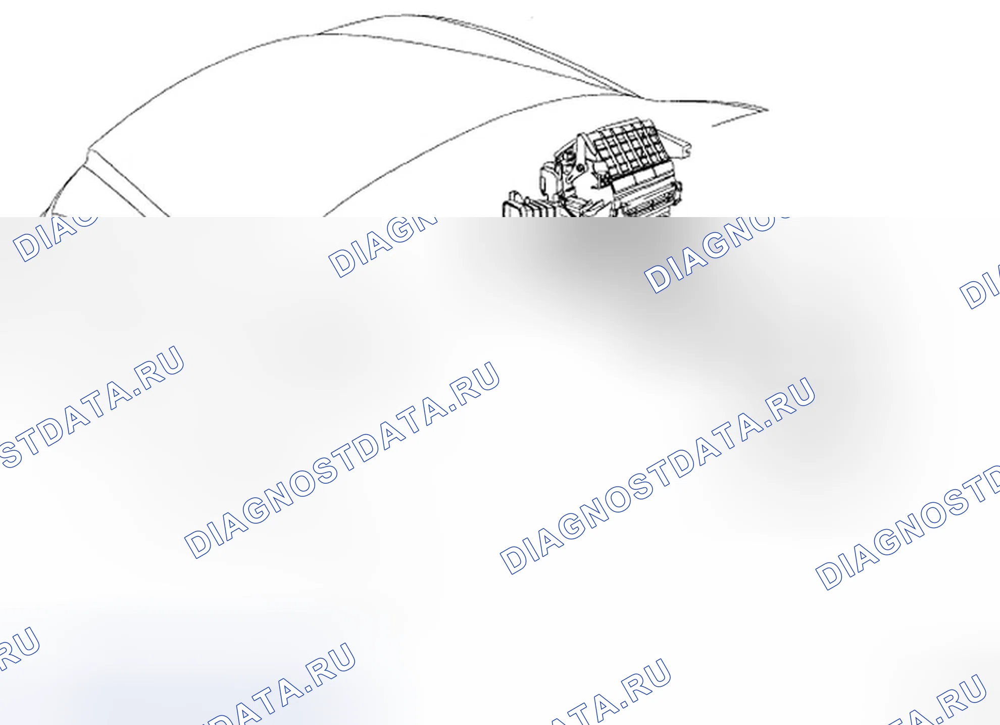 Рис. 31: РАСПОЛОЖЕНИЕ КОМПОНЕНТОВ. Hyundai Azera I