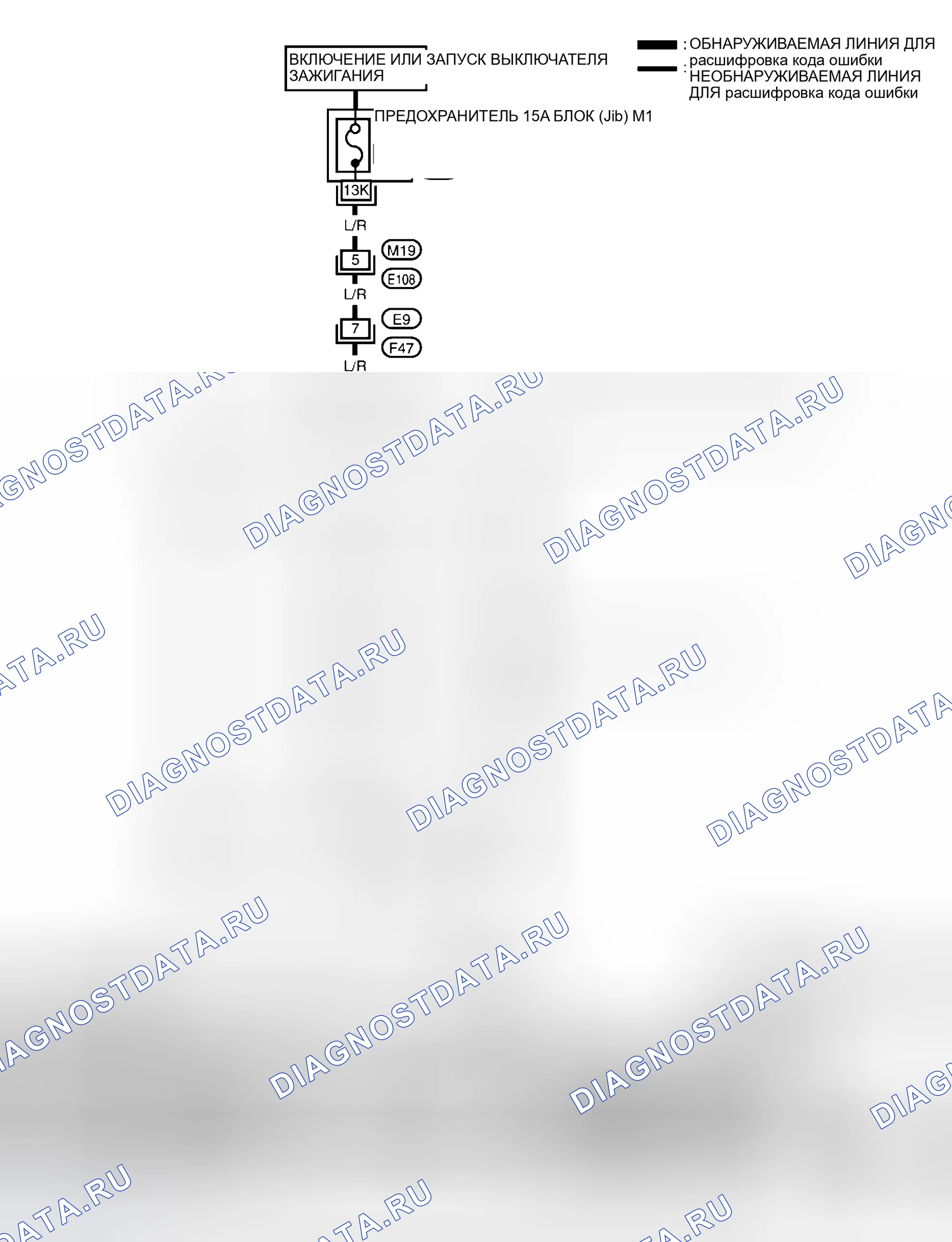 Рис. 801: Идентификация цепи. Nissan Sentra B15
