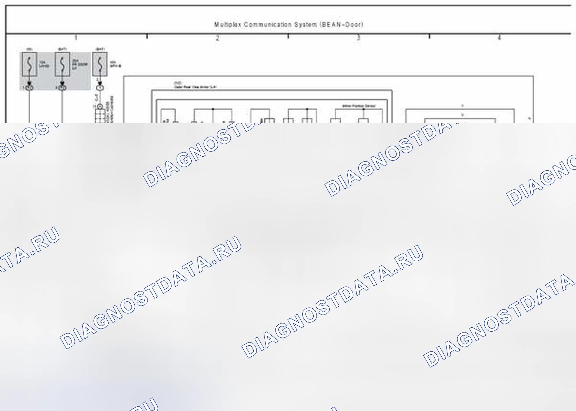 Рис. 45: Система мультиплексной связи (BEAN-дверь). Haval H8 I