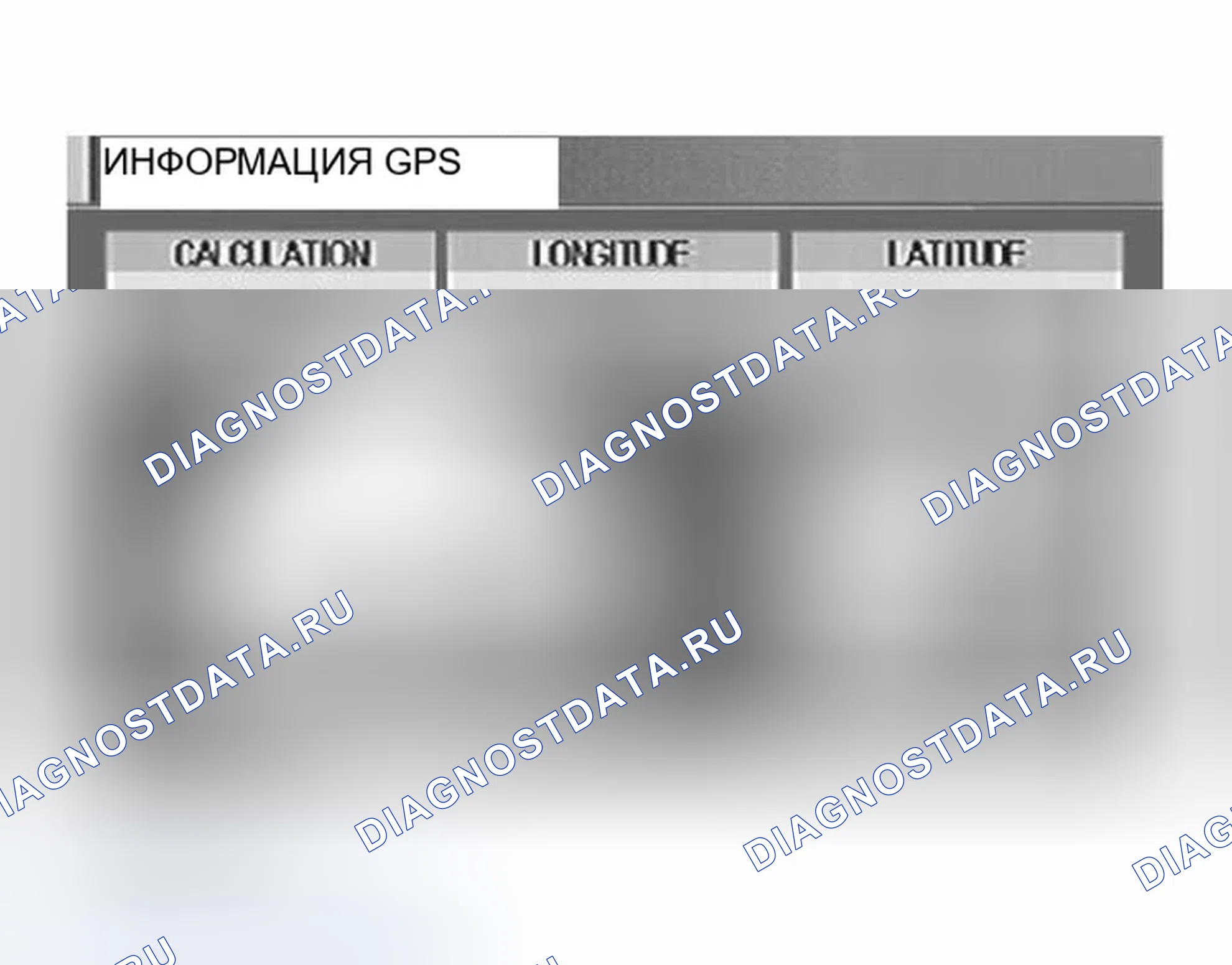 Рис. 514: РЕЖИМ " ИНФОРМАЦИЯ GPS ". Infiniti G35 III