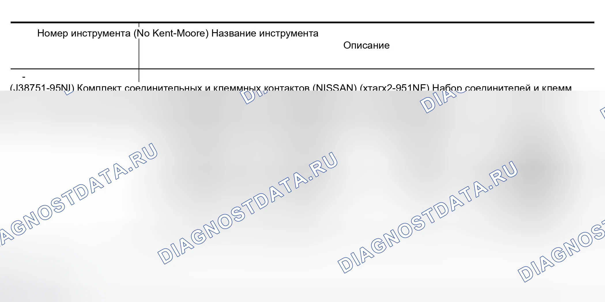 Рис. 54: КОМПЛЕКТ КОНТАКТОВ РАЗЪЕМА И КЛЕММЫ. Nissan 350Z I
