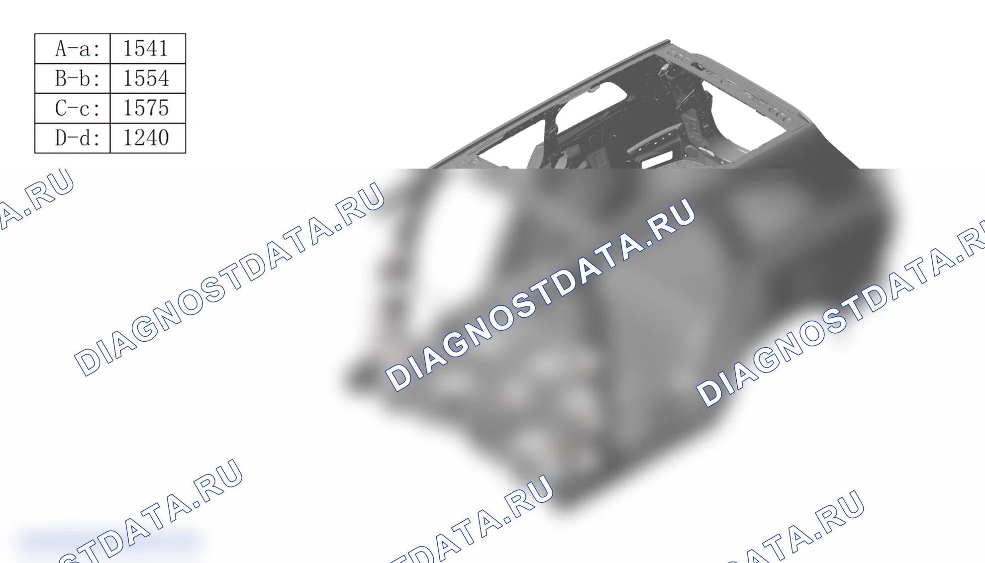 Поперечное сечение кузова — Wey V9X. Wey V9X I