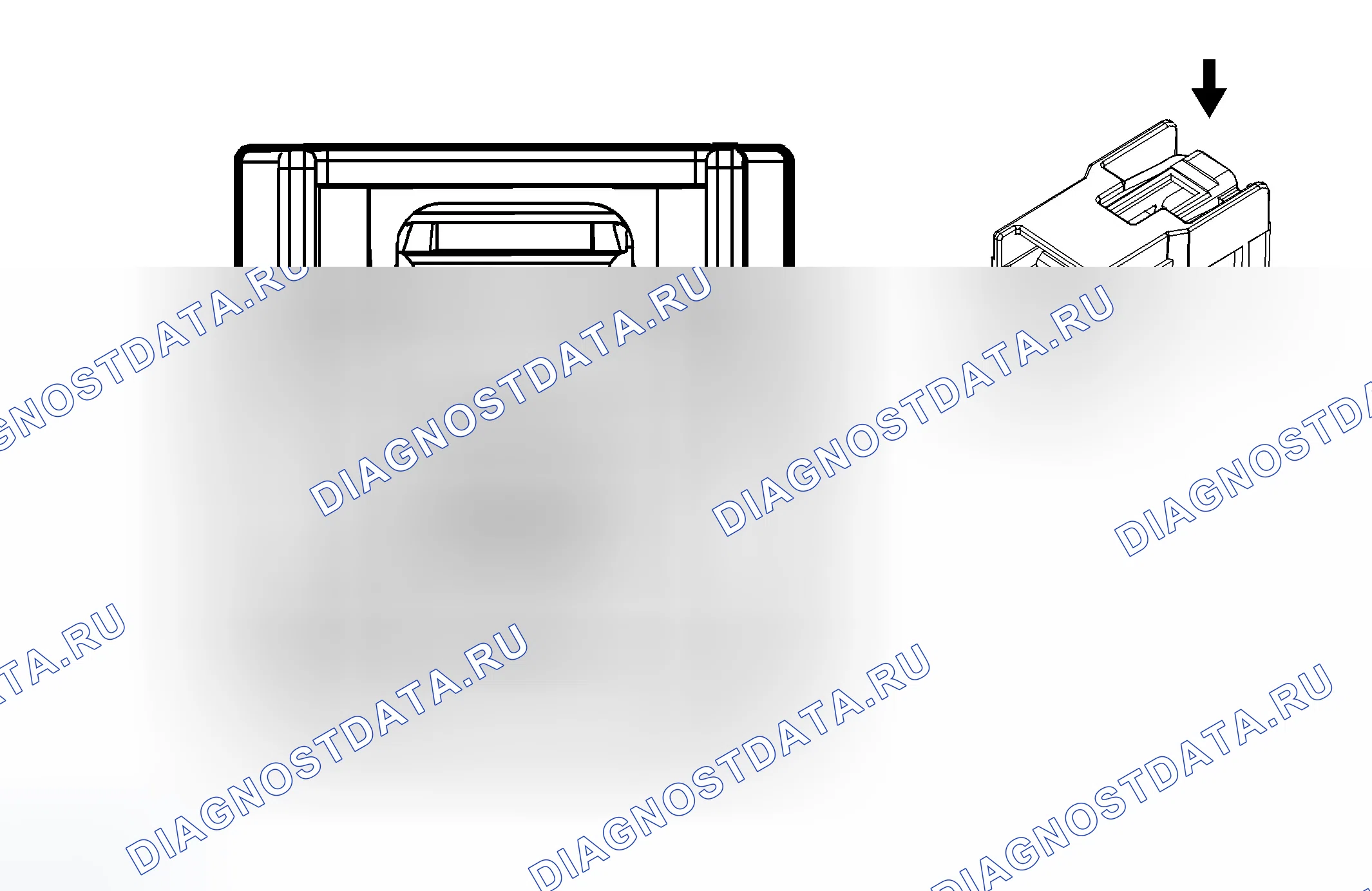 Рис. 390: P29 Проекционный дисплей X2 (UV6). Cadillac ATS I