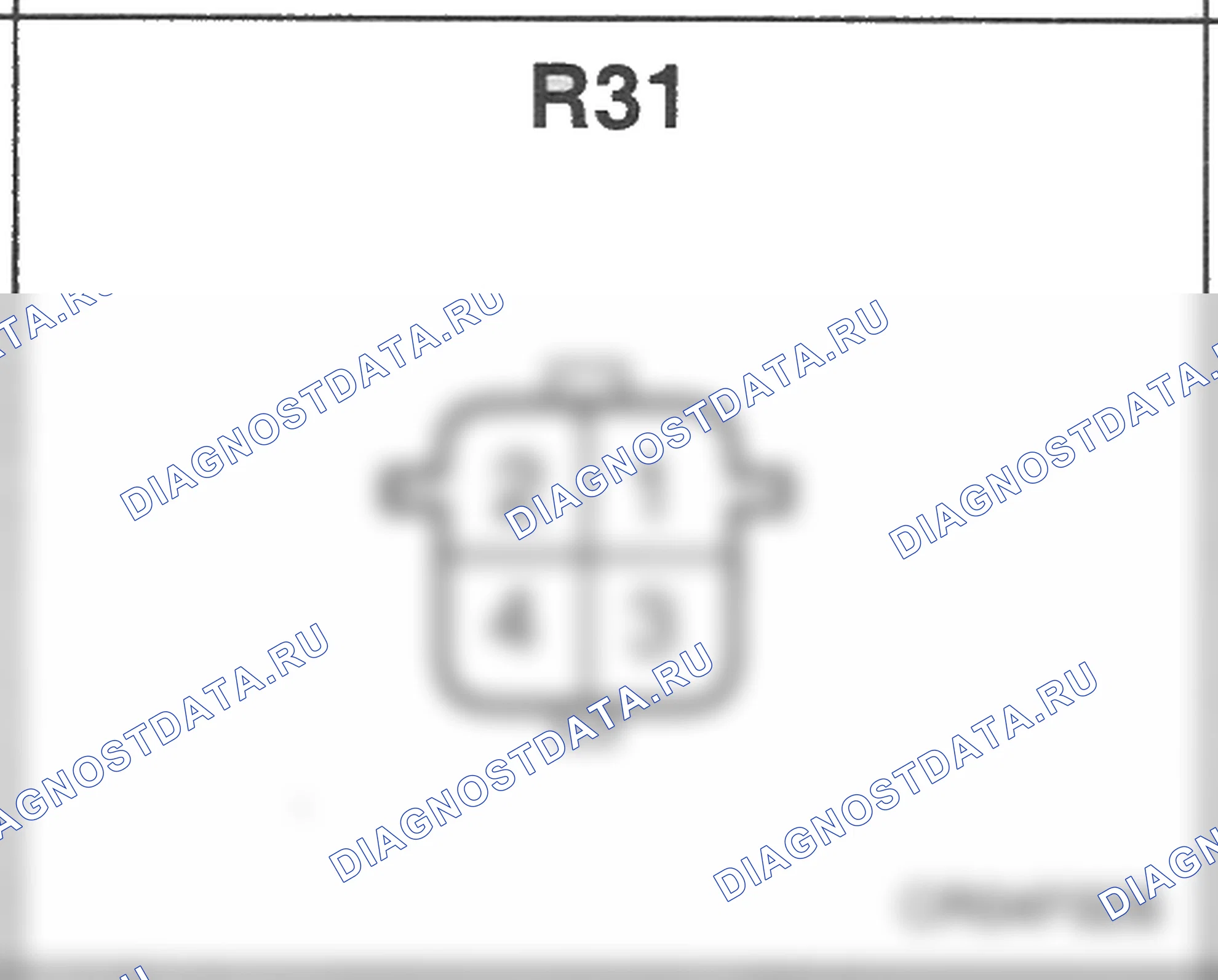 Распиновка разъёма R31 — заднего жгута. Hyundai Atos MX