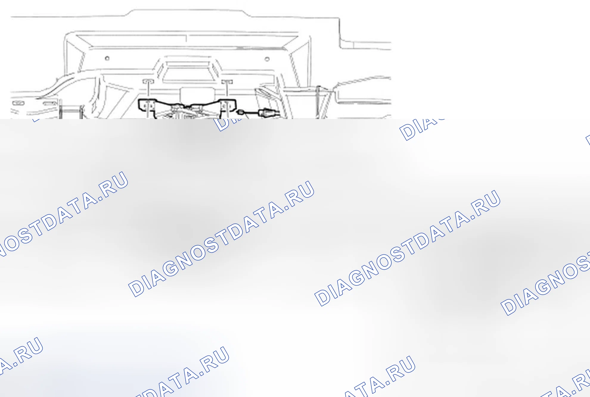 Рис. 138: Защелка капота. Ford Taurus VI