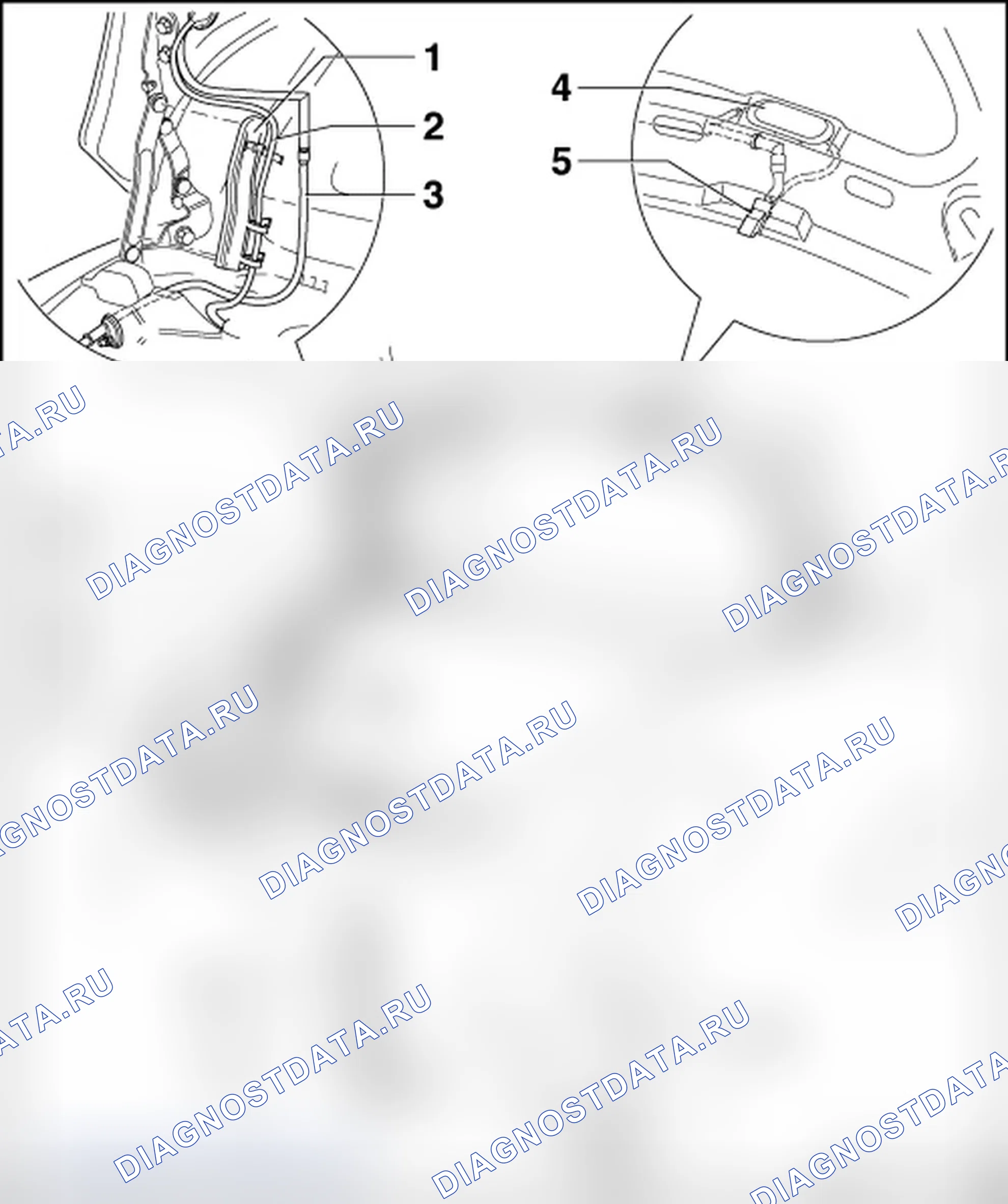 Рис. 2: ОБЗОР СИСТЕМЫ ОМЫВАТЕЛЯ ВЕТРОВОГО СТЕКЛА. Volkswagen New Beetle A4