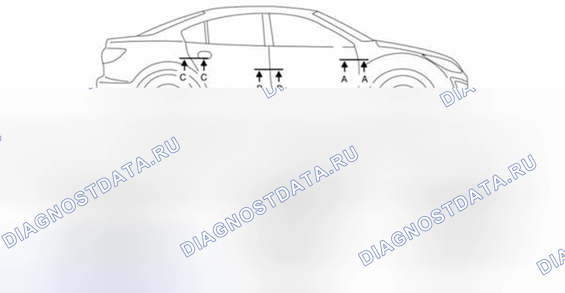 Рис. 84: РЕГУЛИРОВКА ДВЕРИ. Mazda 3 BL рестайлинг