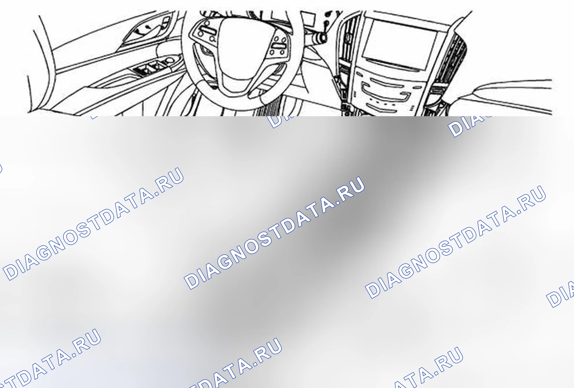 Рис. 7: Замена модуля датчиков и диагностики подушек безопасности. Cadillac ATS I
