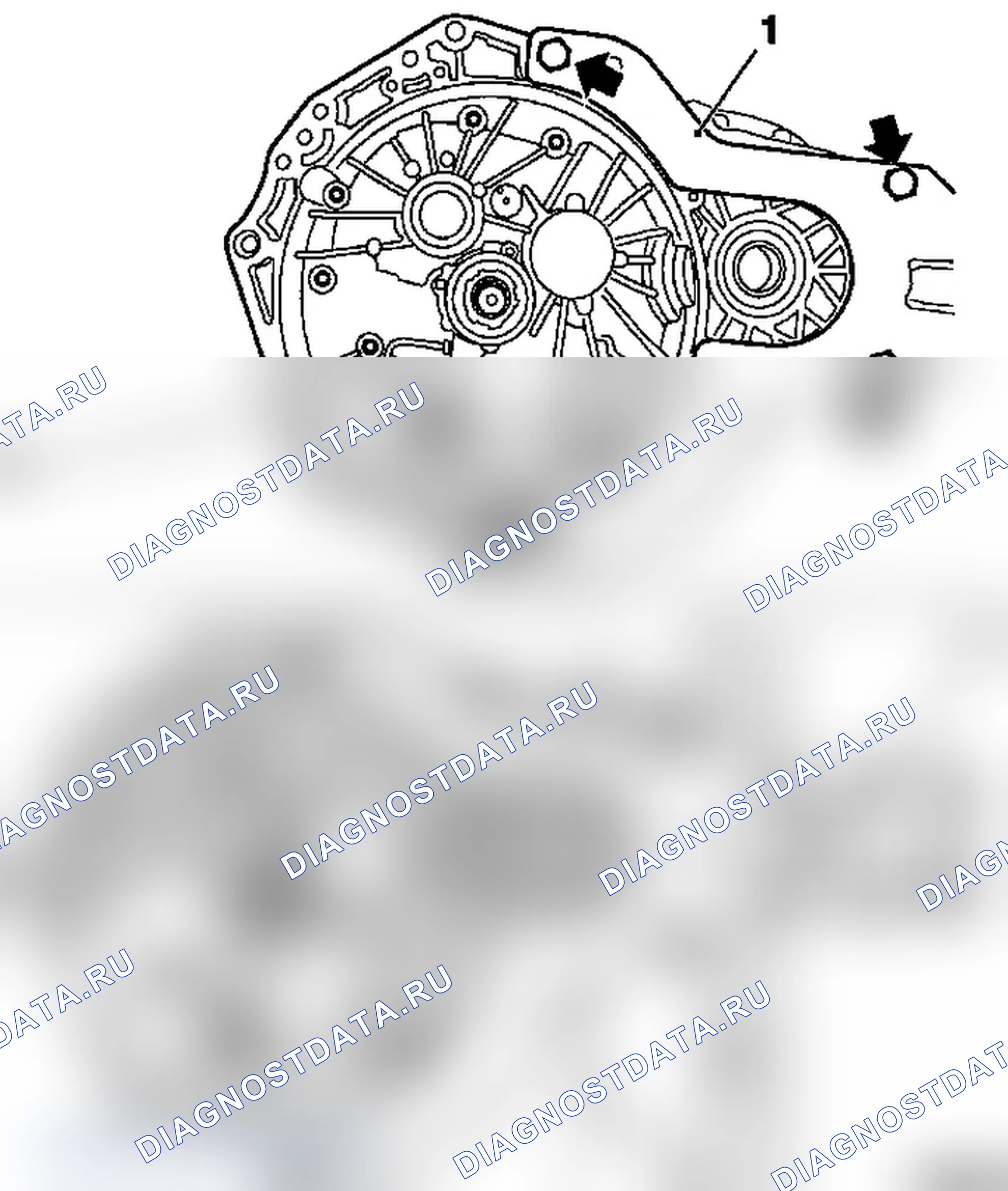 Комплексное уплотнение коробки передач (F23). Opel Corsa C