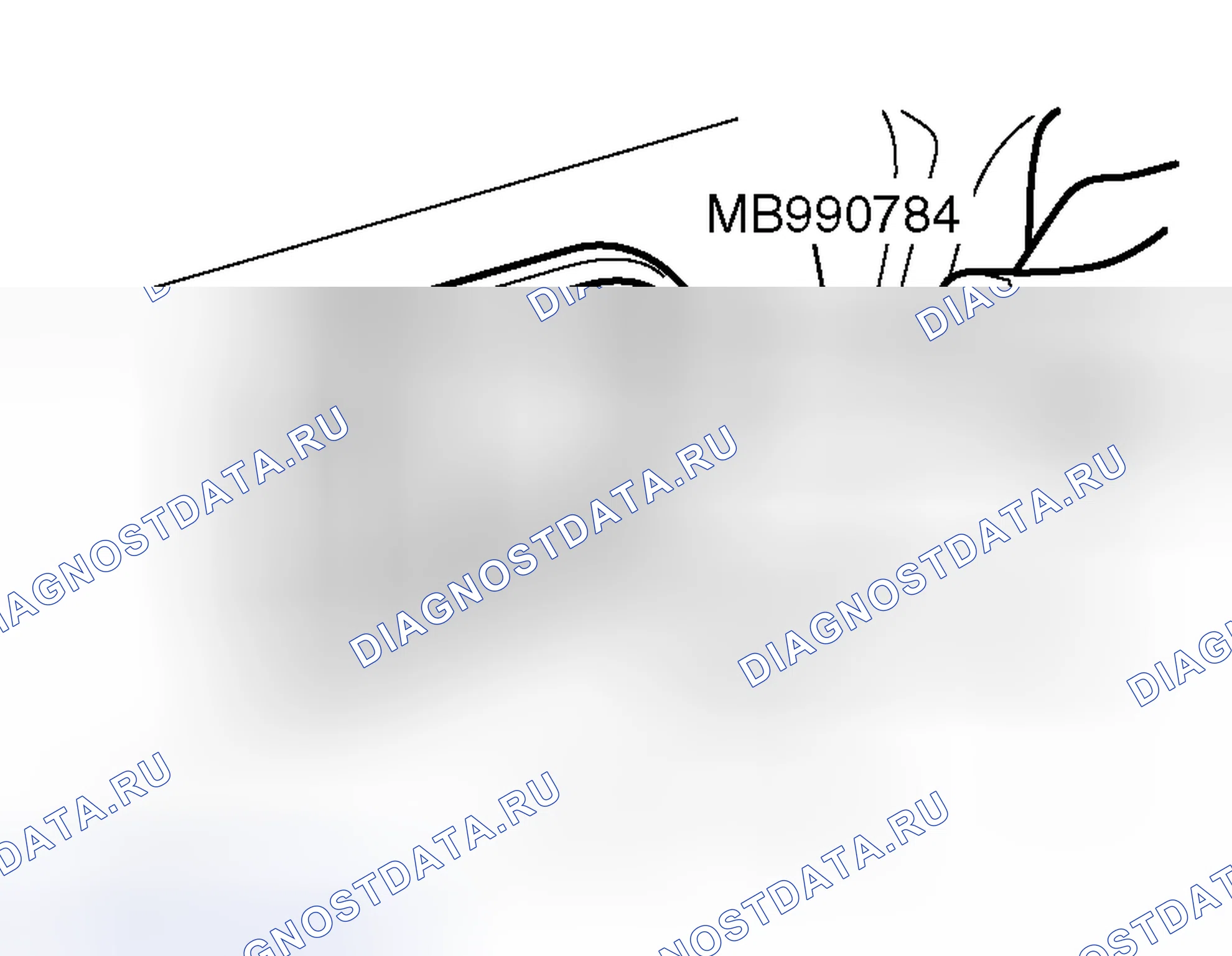 Рис. 28: < < B > > СНЯТИЕ КРЫШКИ ВНУТРЕННЕЙ РУЧКИ. Mitsubishi Endeavor I