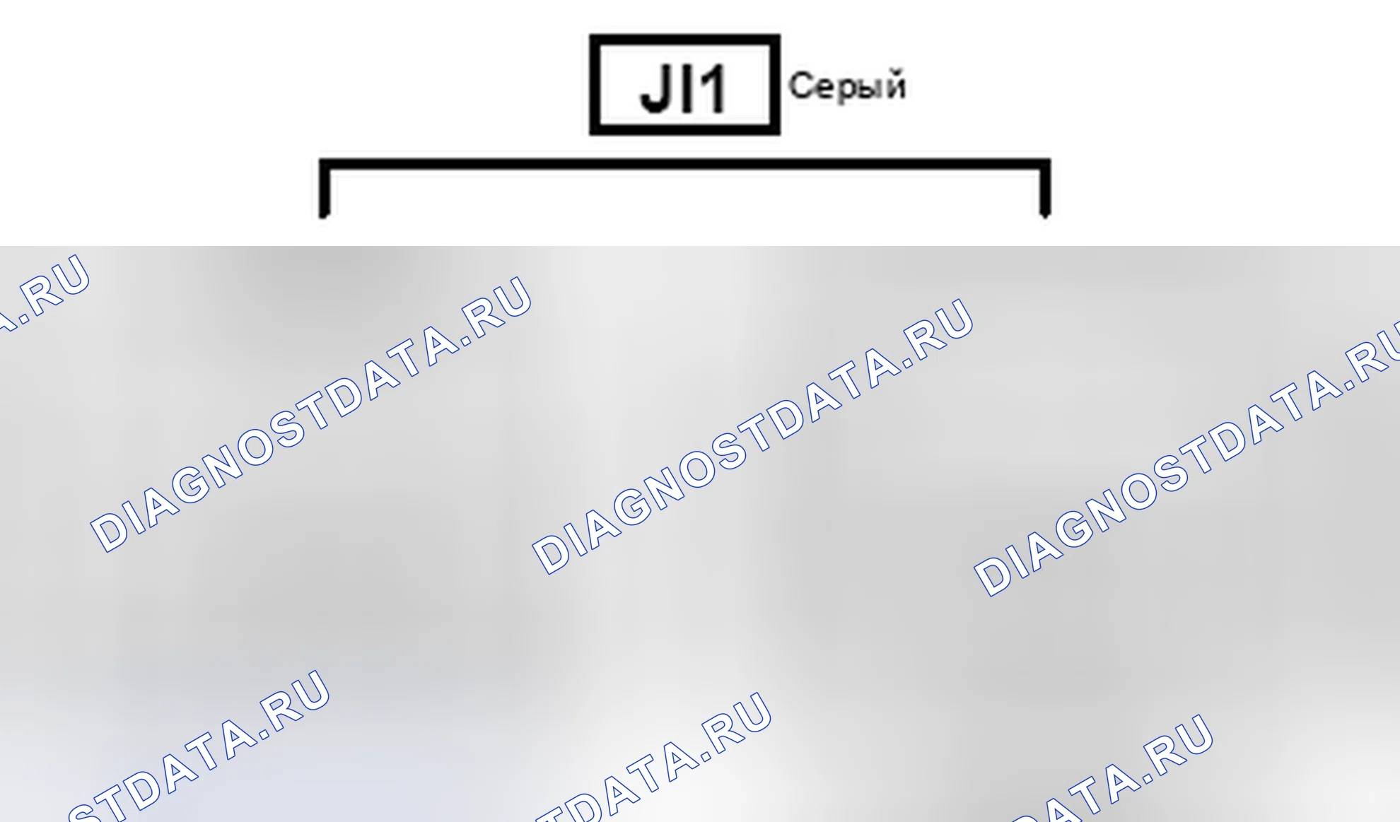 Рис. 1685: Вид с торца соединителя (JI1). Toyota Camry XV50