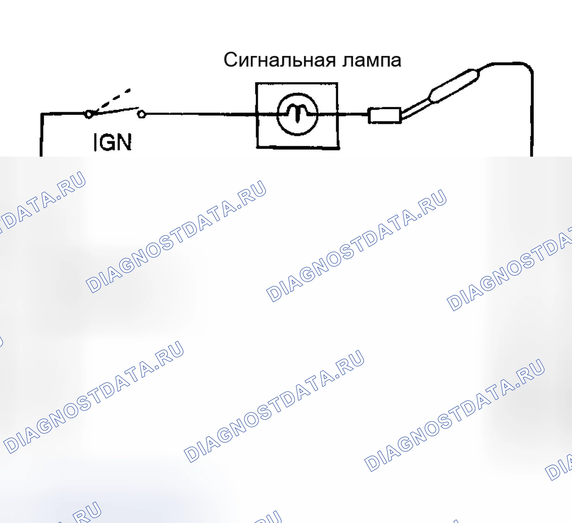 Рис. 14: СИГНАЛЬНАЯ ЛАМПА ДАВЛЕНИЯ МАСЛА. Hyundai Tiburon II