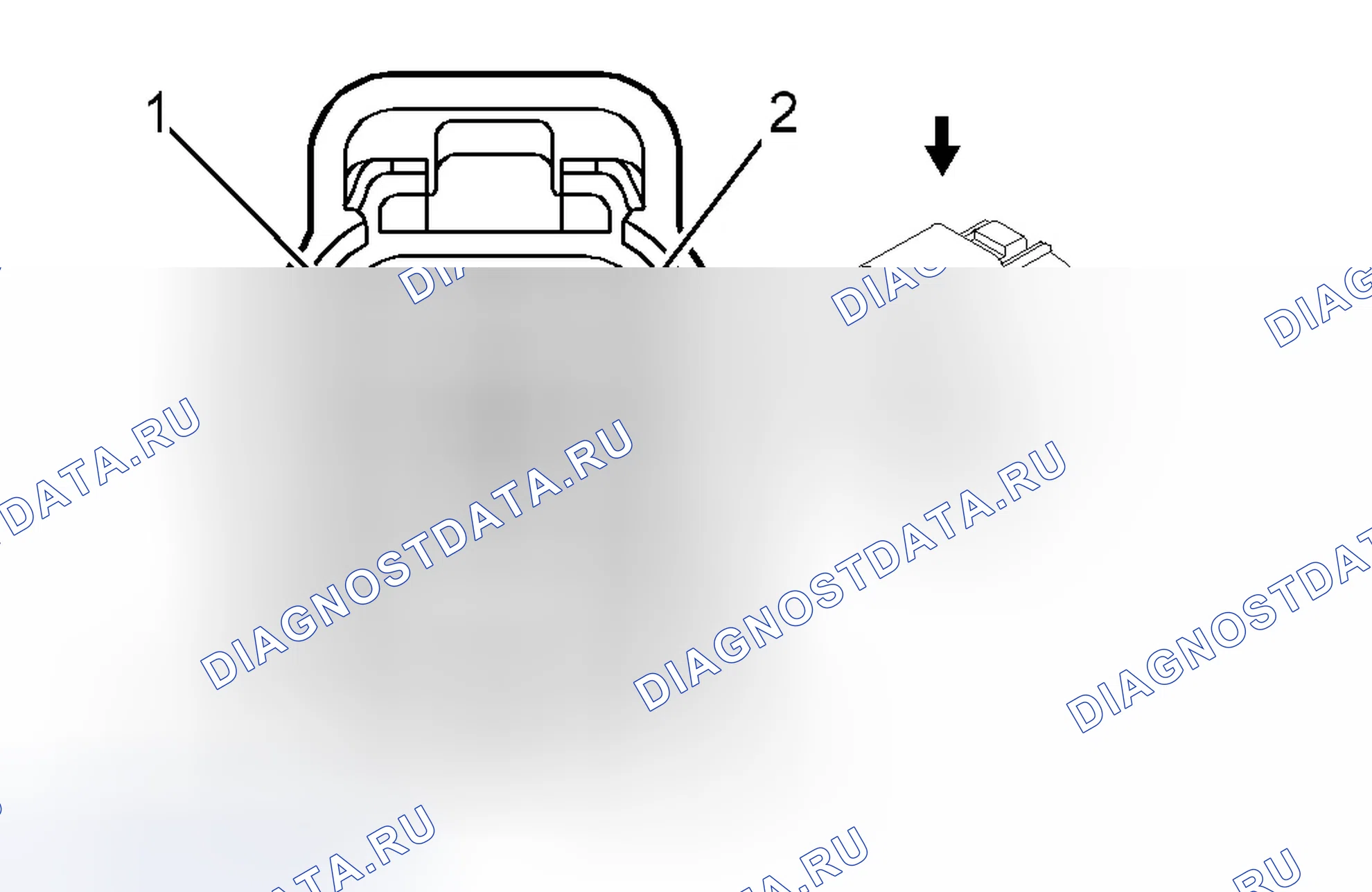 Рис. 114: Датчик нагретого кислорода (подогреваемый кислородный датчик) 1. Chevrolet Aveo I рестайлинг