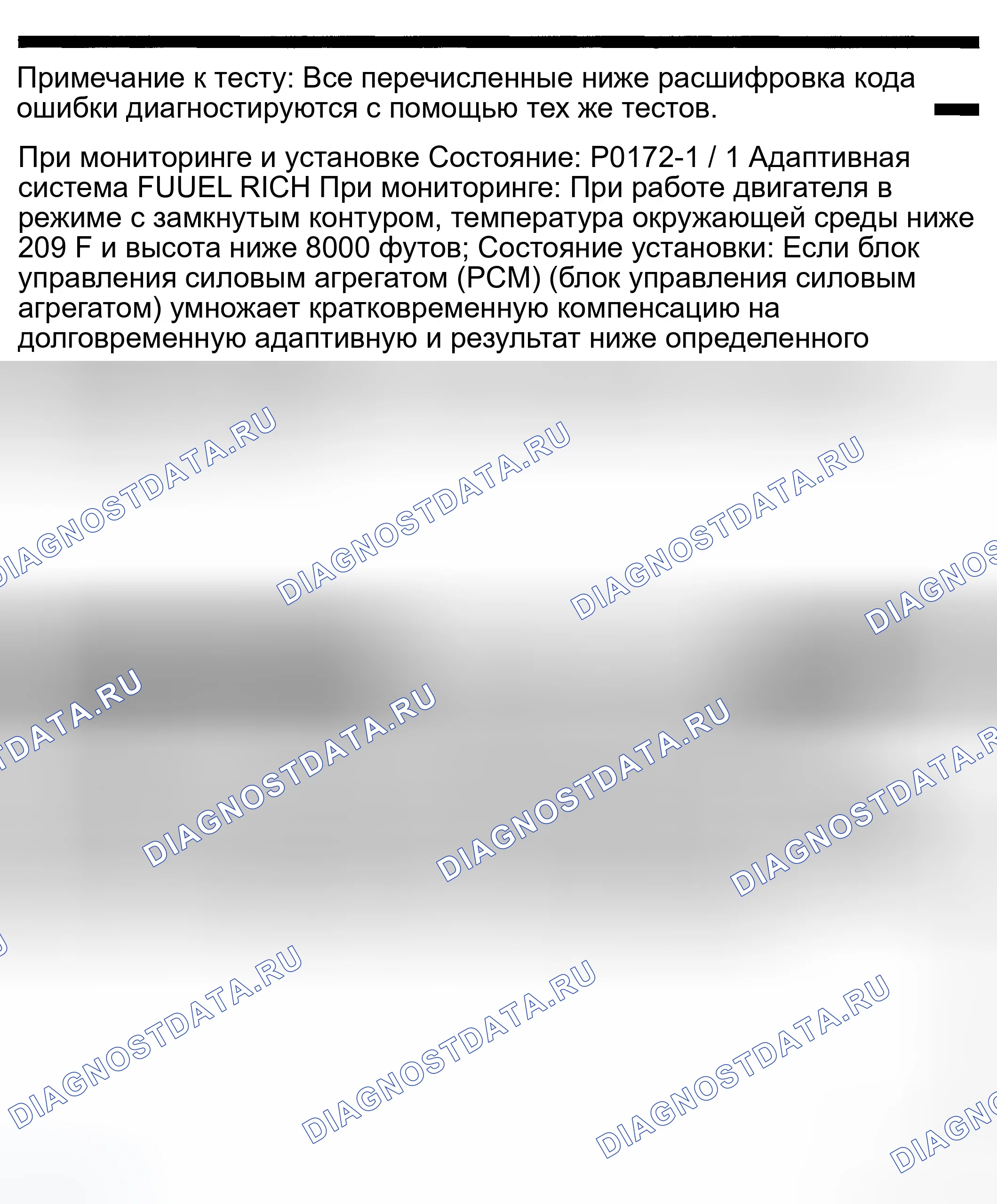 Рис. 167: ТОПЛИВНАЯ СИСТЕМА СЕНСОРА расшифровка кода ошибки P0172: 1 / 1 O2 RICH. Dodge Pickup R3500 