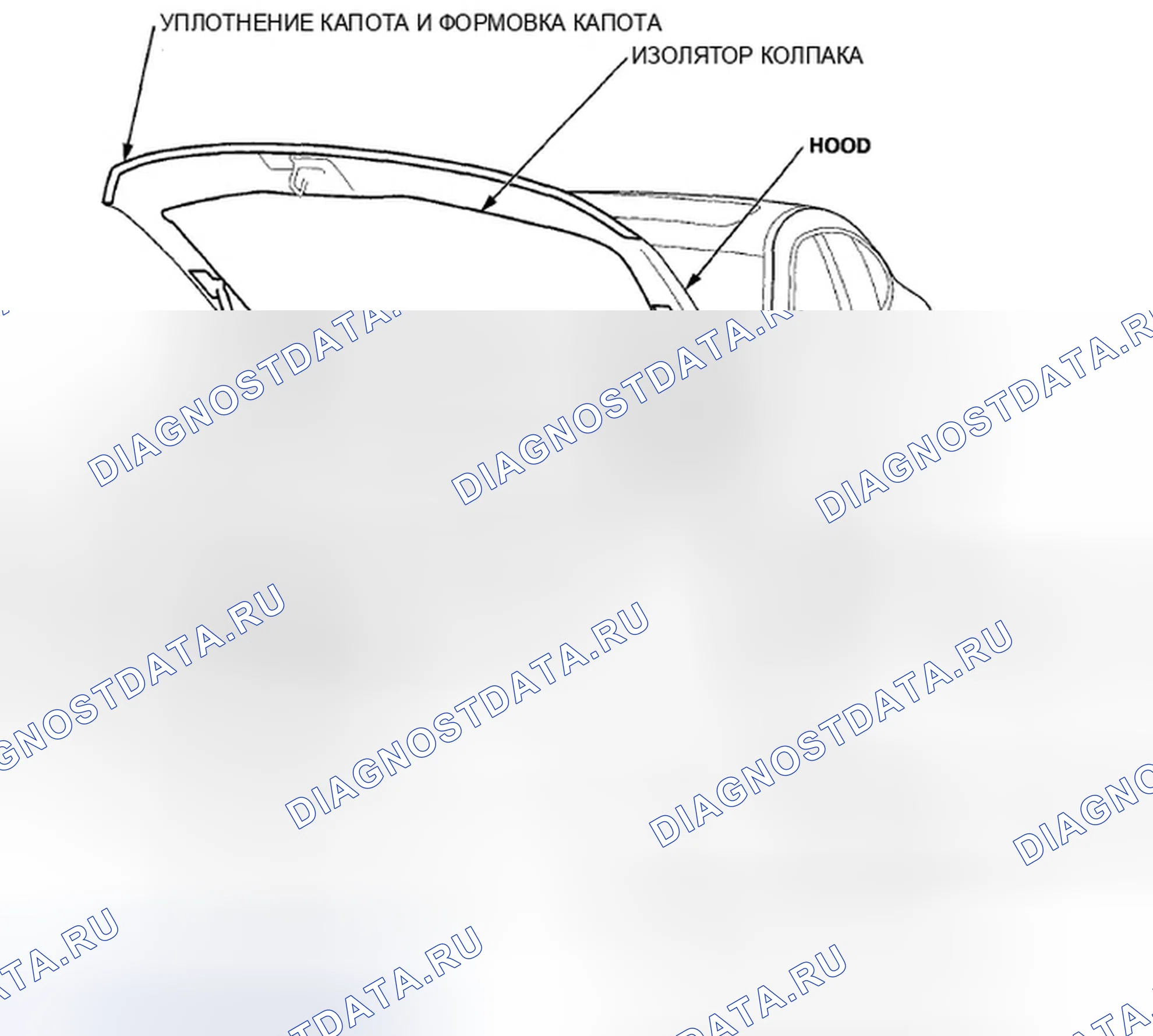 Рис. 164: Указатель расположения компонентов. Honda Crosstour I