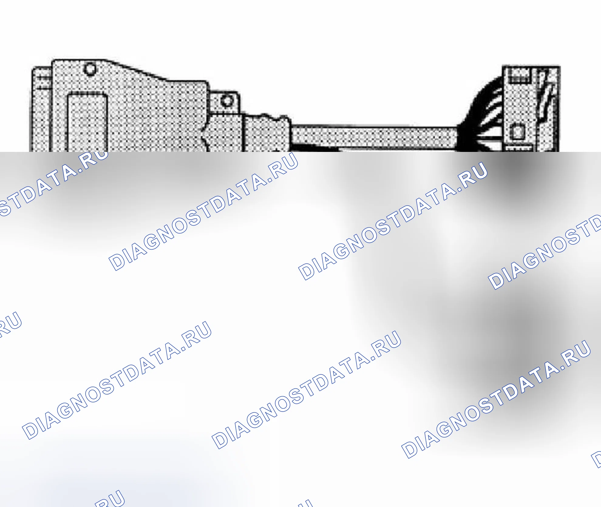 Рис. 198: 61 4 450 20-контактный вывод V-образного адаптера (D 2.5), черный. BMW X5 E53 рестайлинг