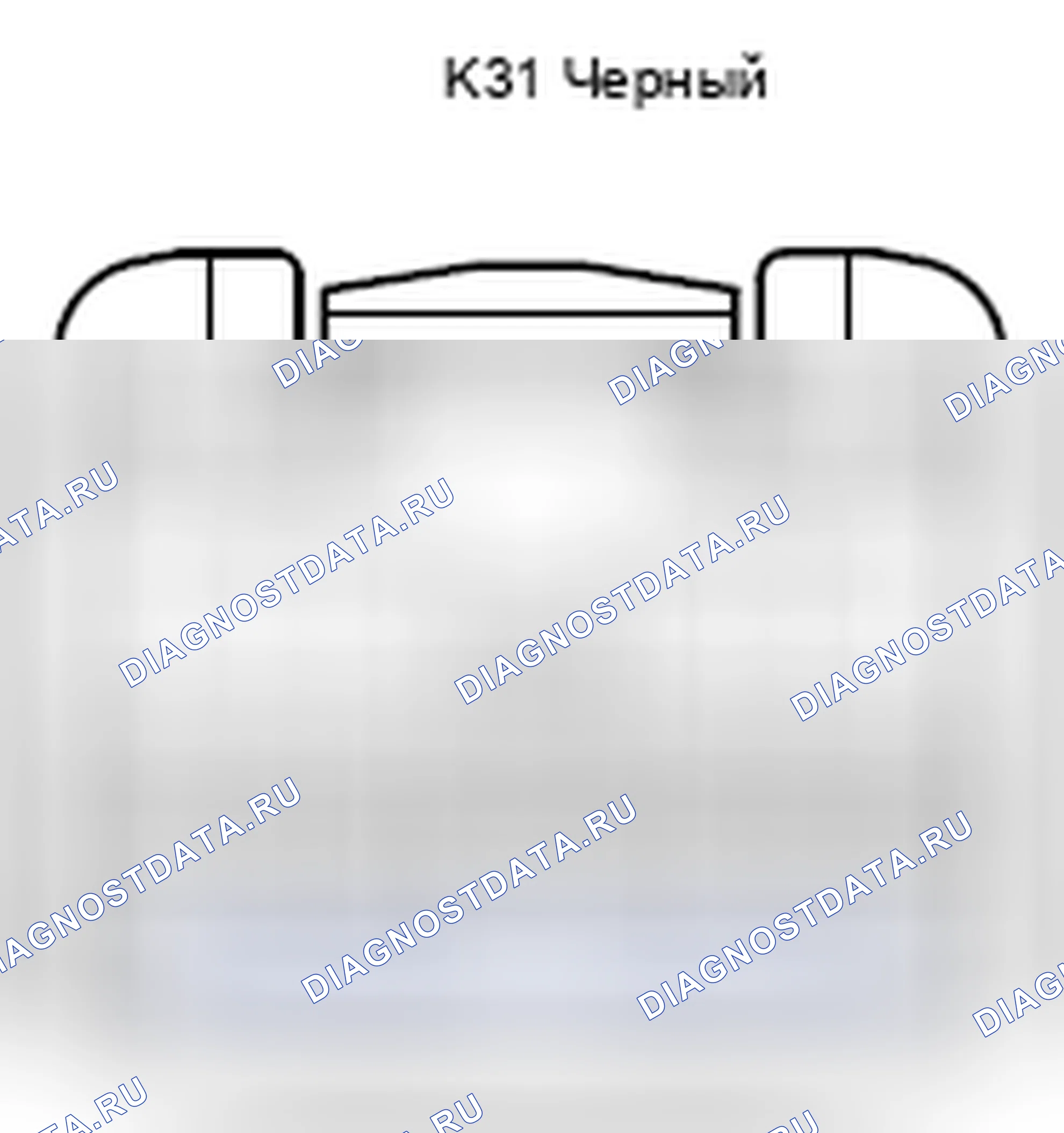 Рис. 726: Вид с торца разъема ECU управления подвеской (K31). Lexus LX J200