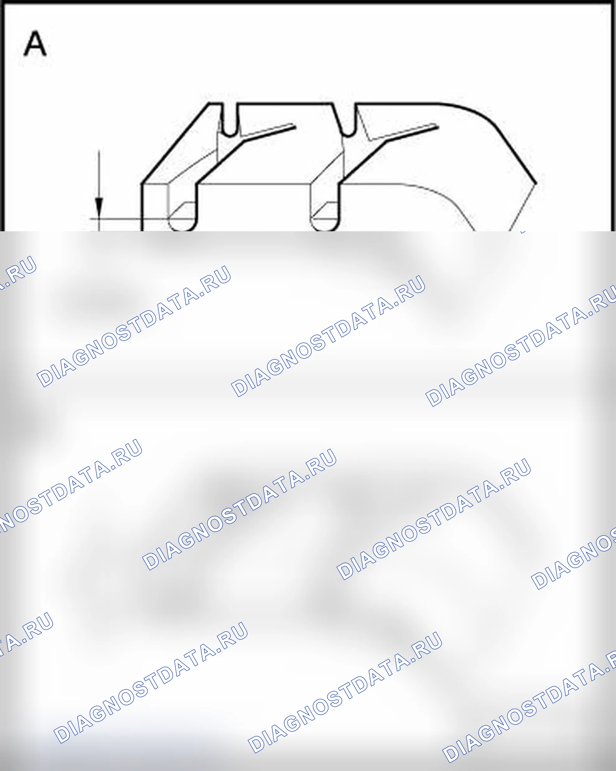 Рис. 9: ГЛУБИНА ПРОТЕКТОРА, ИЗМЕРЕНИЕ. Audi TT 8J рестайлинг
