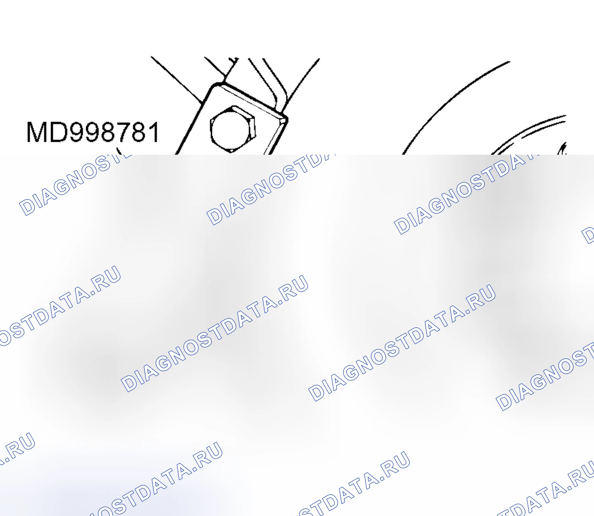 Рис. 406: < < A > > УДАЛЕНИЕ БОЛТОВ КОЛЕНЧАТОГО ВАЛА. Mitsubishi Lancer IX рестайлинг