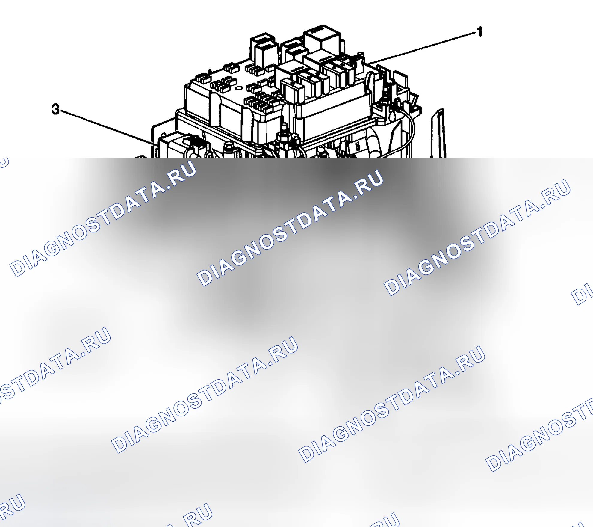 Рис. 2: Реле отбора мощности (КОМ). GMC Sierra 1500 HD 