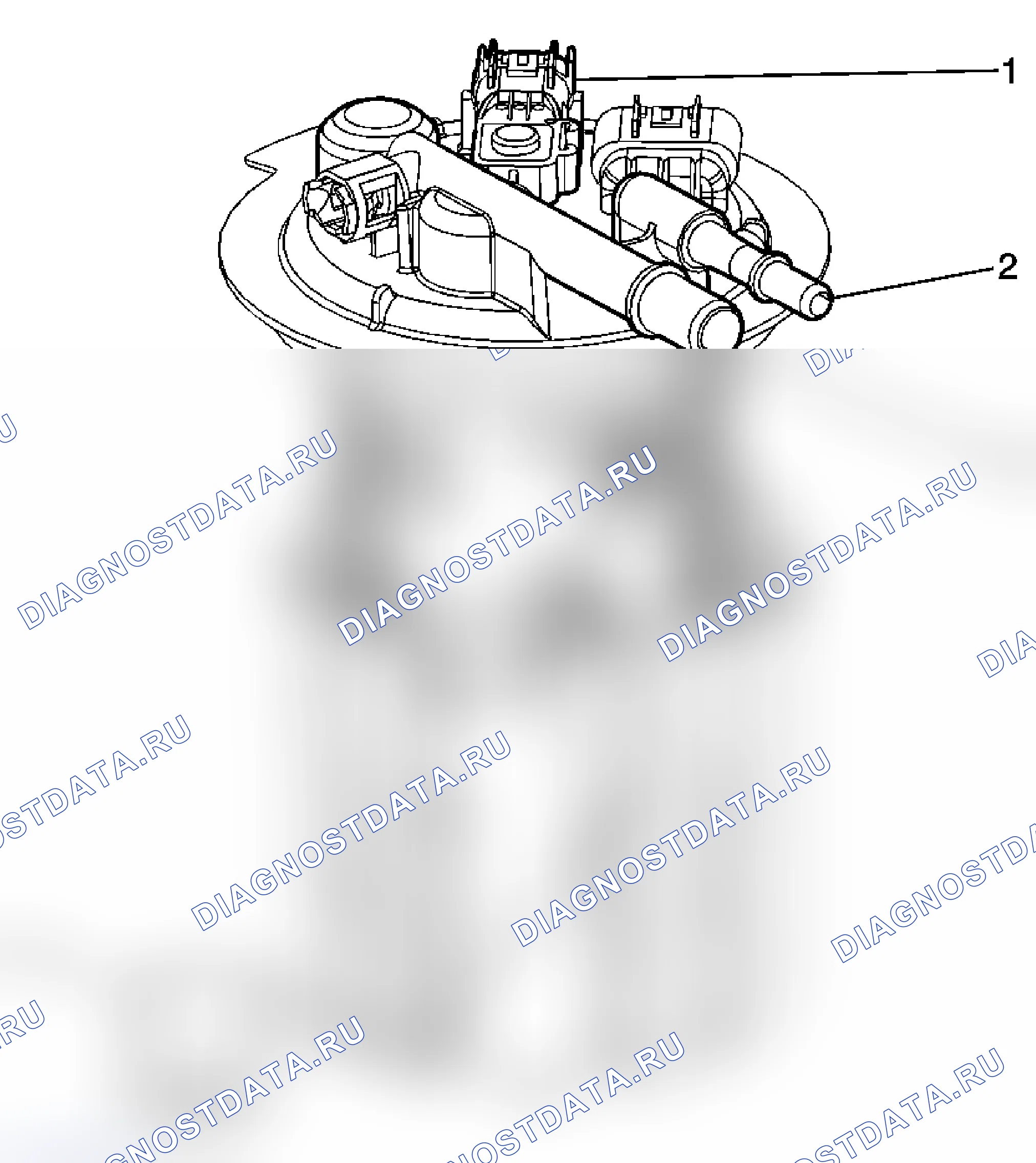 Рис. 109: Узел датчика топлива. Pontiac Grand Prix VII