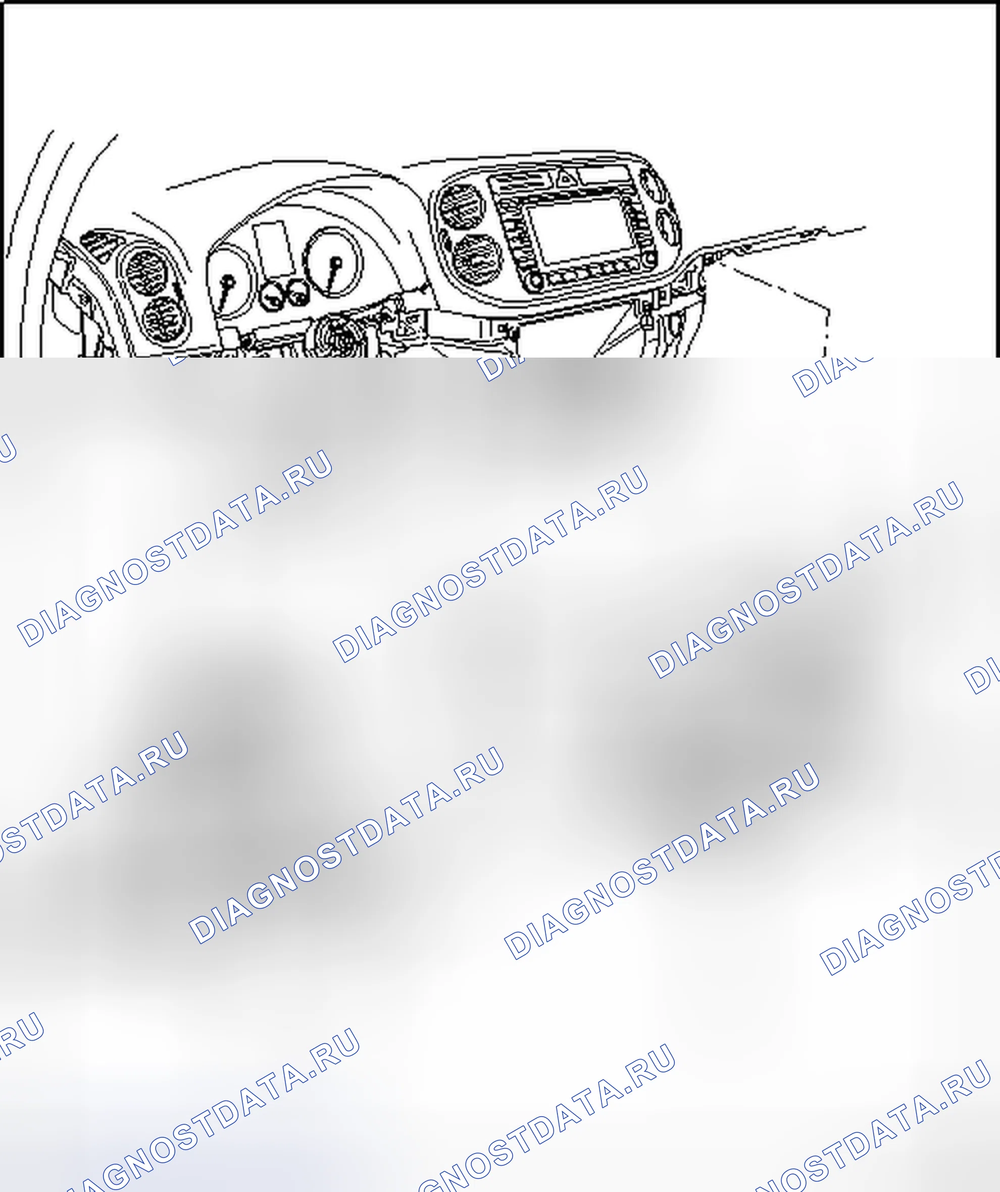Рис. 40: НИЖНЯЯ ЧАСТЬ ПРИБОРНОЙ ПАНЕЛИ. Volkswagen Tiguan I