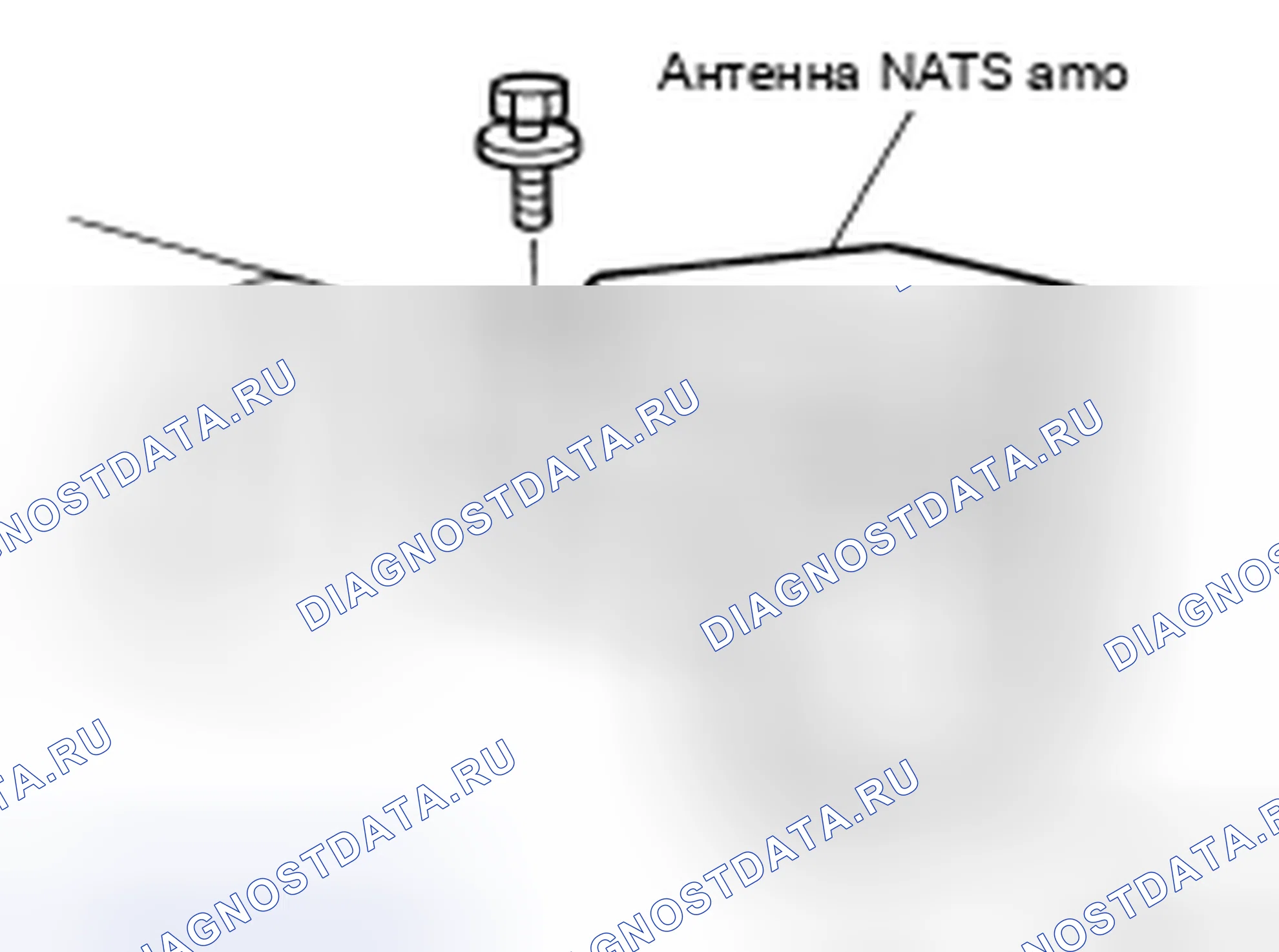 Рис. 196: Идентификация антенного усилителя NATS. Nissan Frontier D40