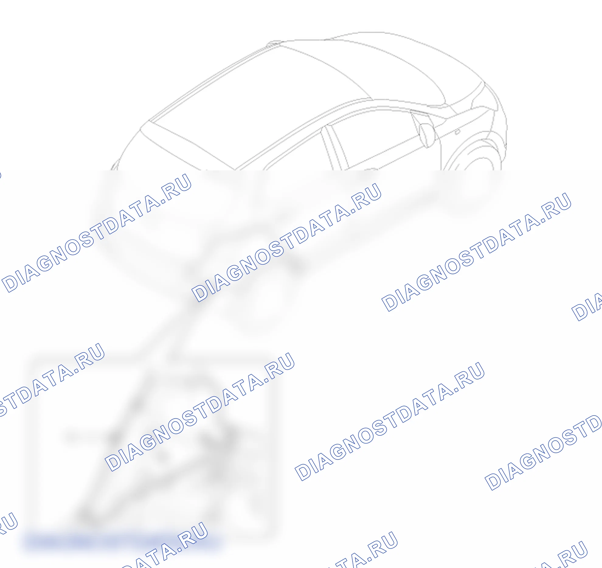 Расположение деталей боковой отделки багажа. Hyundai GRAND i10/Xcent BA