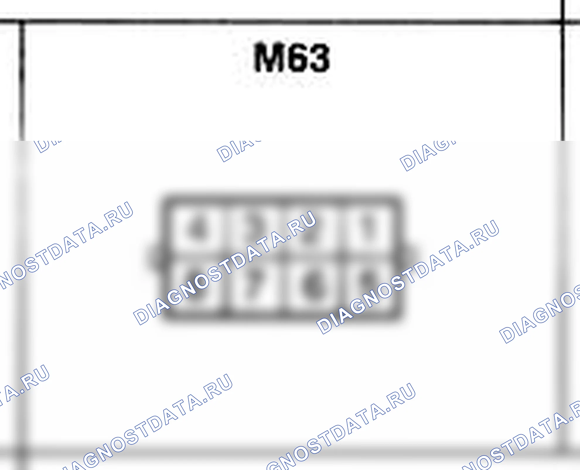 Распиновка разъёма M63 — основного жгута. Hyundai Accent LC