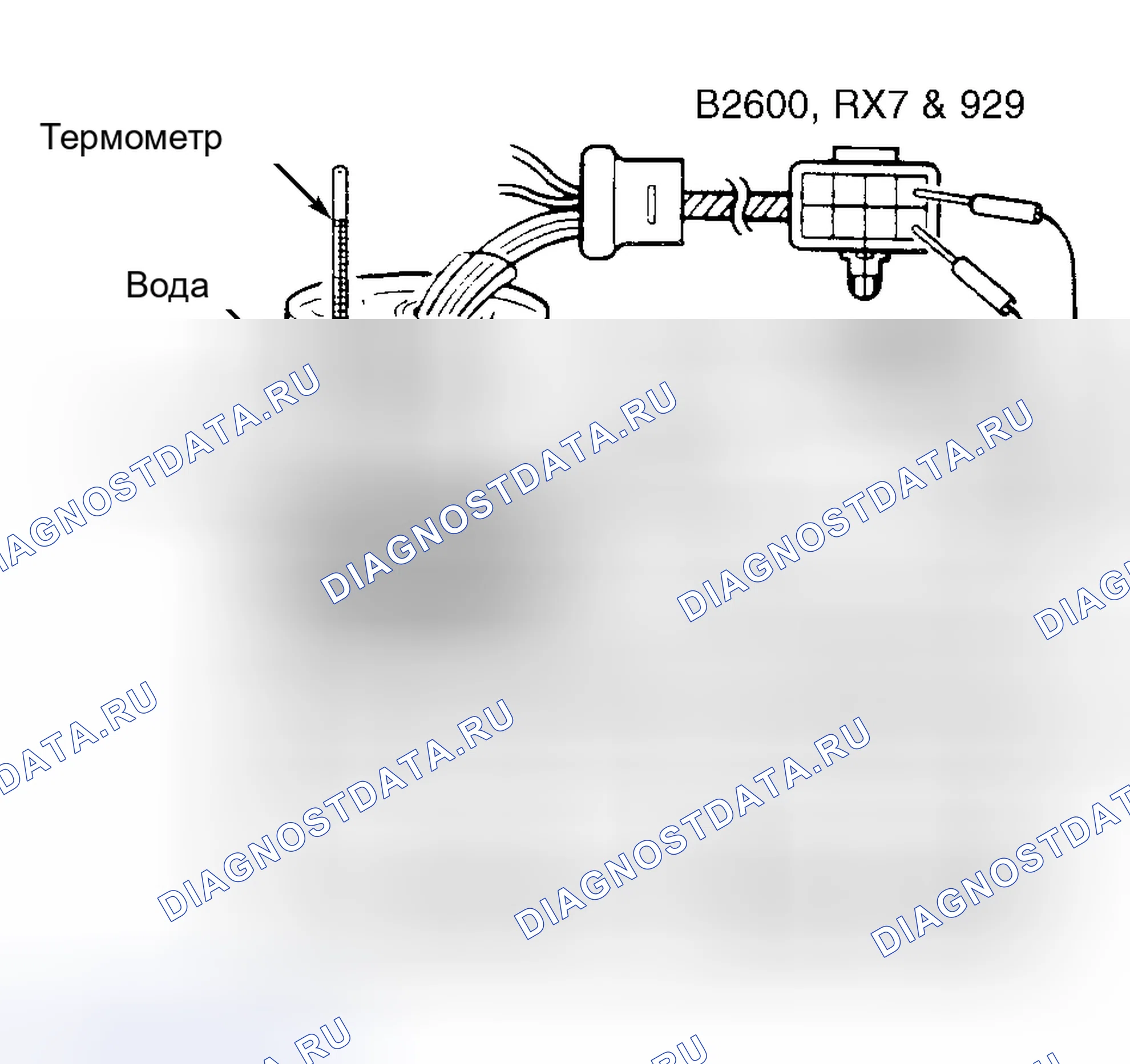 Рис. 57: ТЕРМОСЕНСОР ATF. Mazda 929 HD