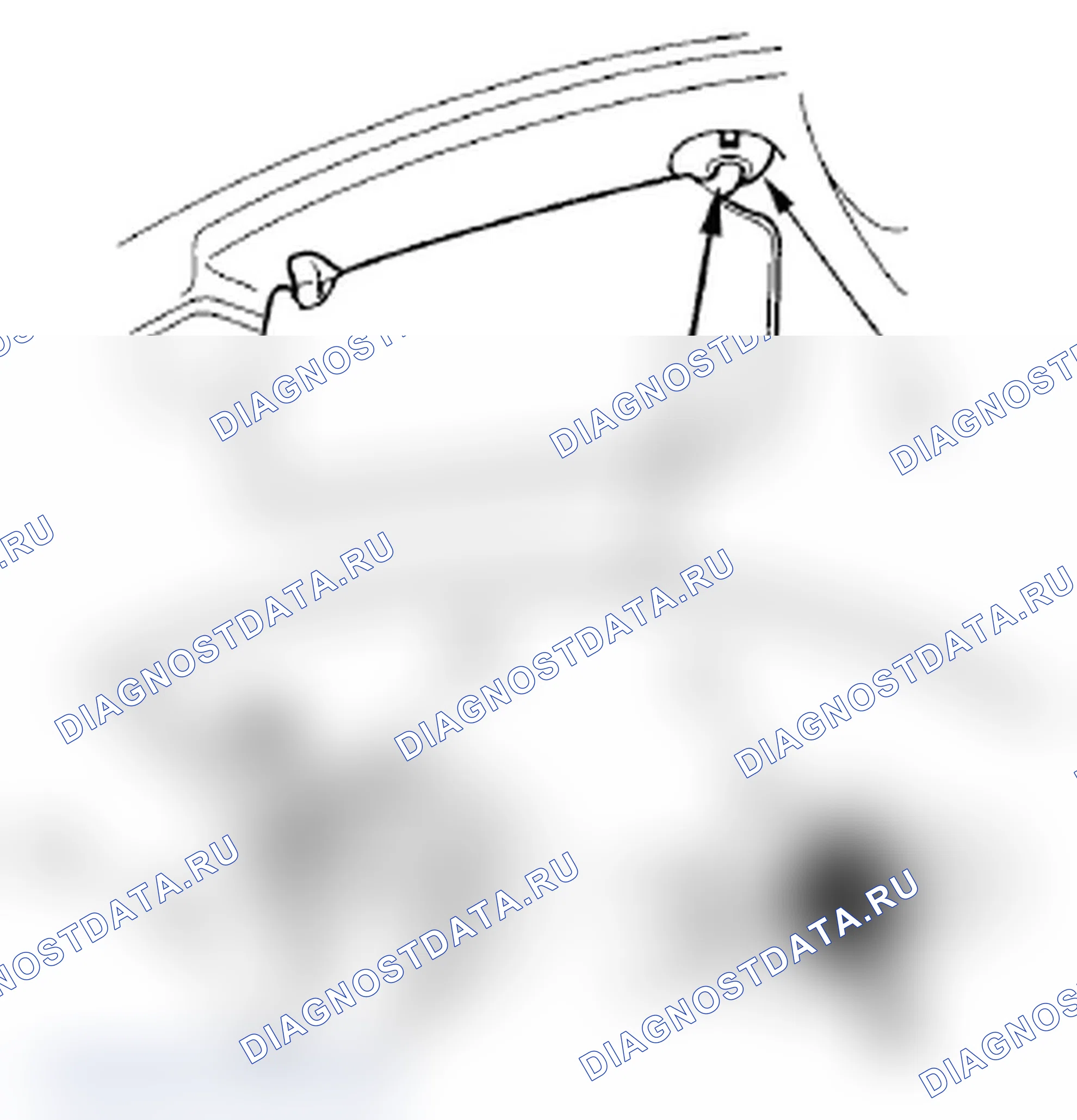 Рис. 113: Демонтаж/монтаж Sunvisor. Acura TL IV