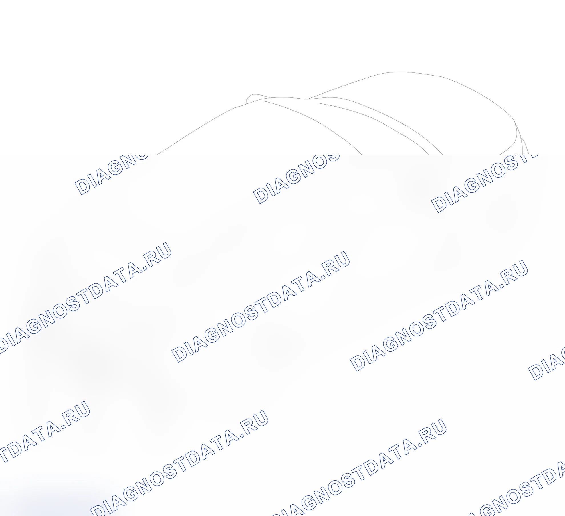 Схема расположения радиолокационной системы заднего хода — Haval M6. Haval M6 I