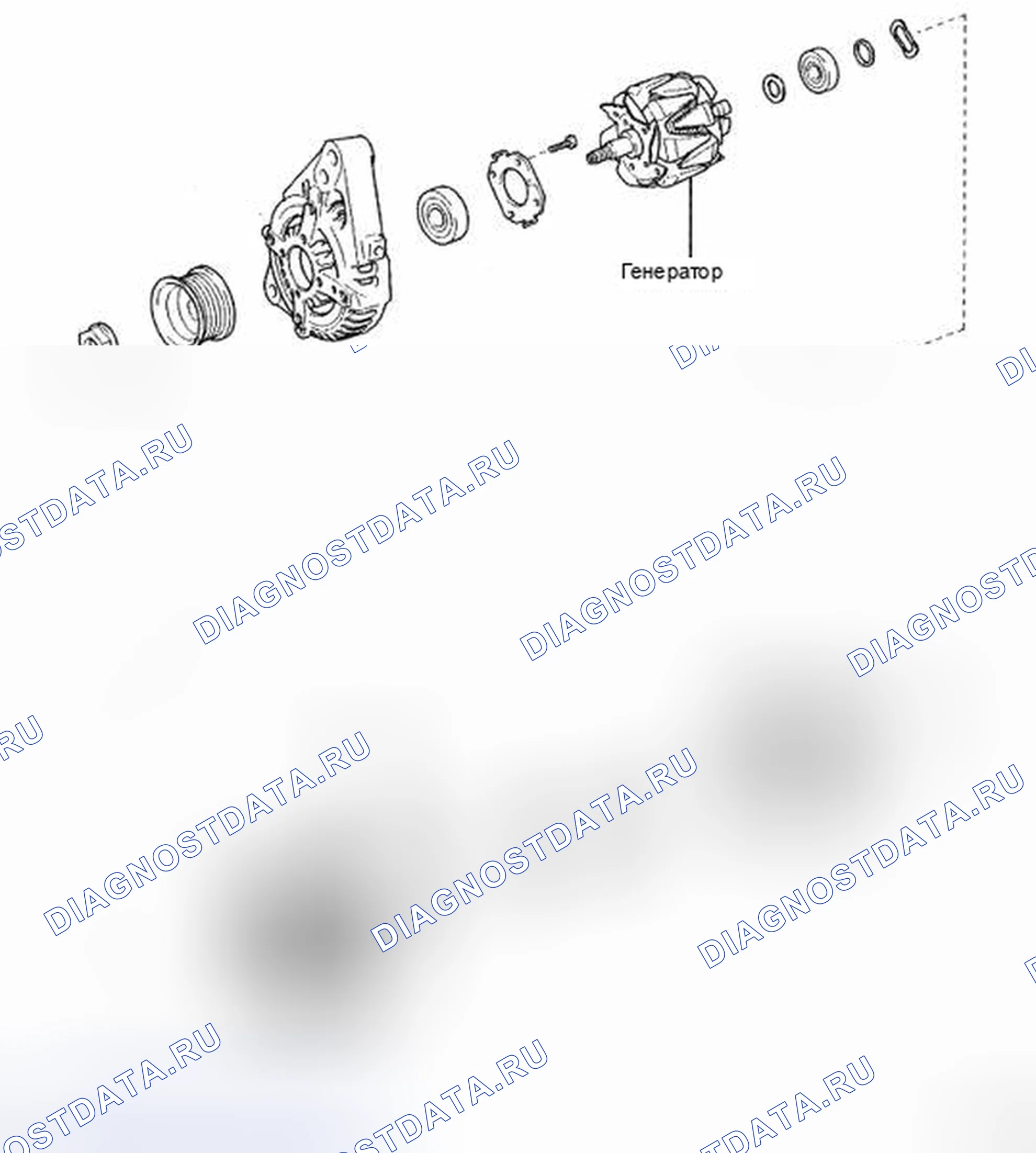 Рис. 1: РАСПОЛОЖЕНИЕ ДЕТАЛЕЙ. Toyota 4Runner IV рестайлинг