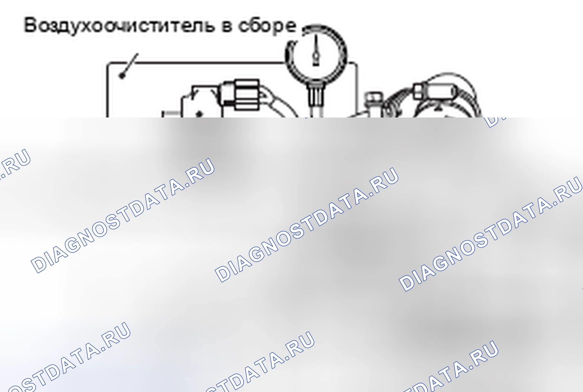 Рис. 1: ПРОВЕРКА ДАВЛЕНИЯ НА ВПУСКЕ. Mitsubishi Lancer Ralliart X рестайлинг