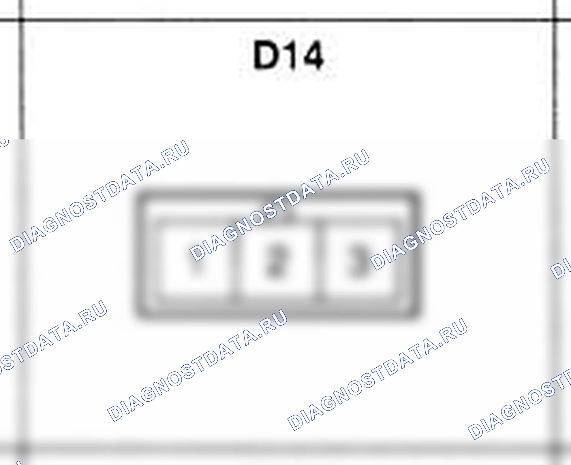 Распиновка разъёма D14 — дверного жгута. Hyundai Atos MX