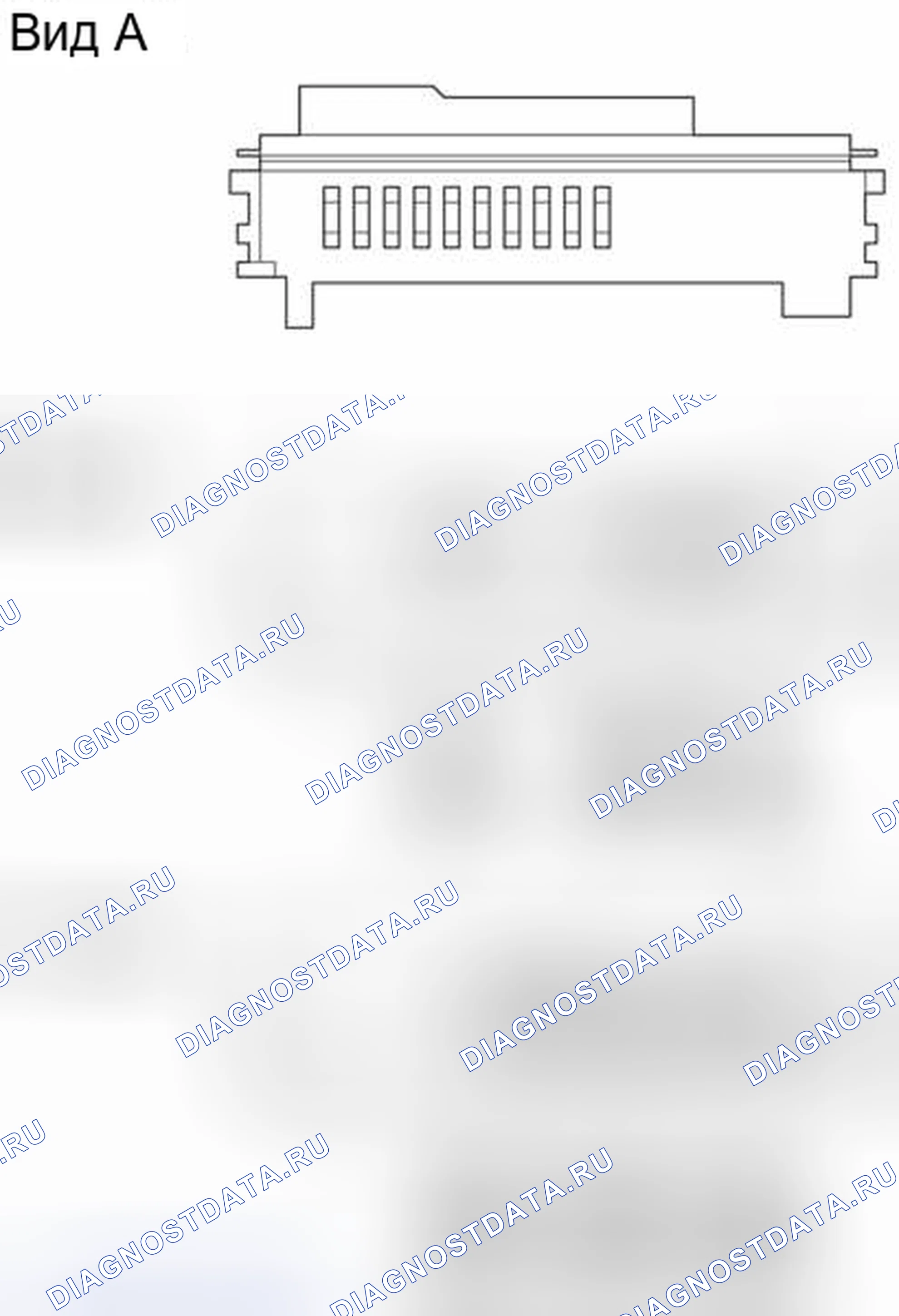 Рис. 99: Расположение разъемов R / B и J / В машинного отделения (3 из 3). Toyota Avalon XX30 рестайлинг